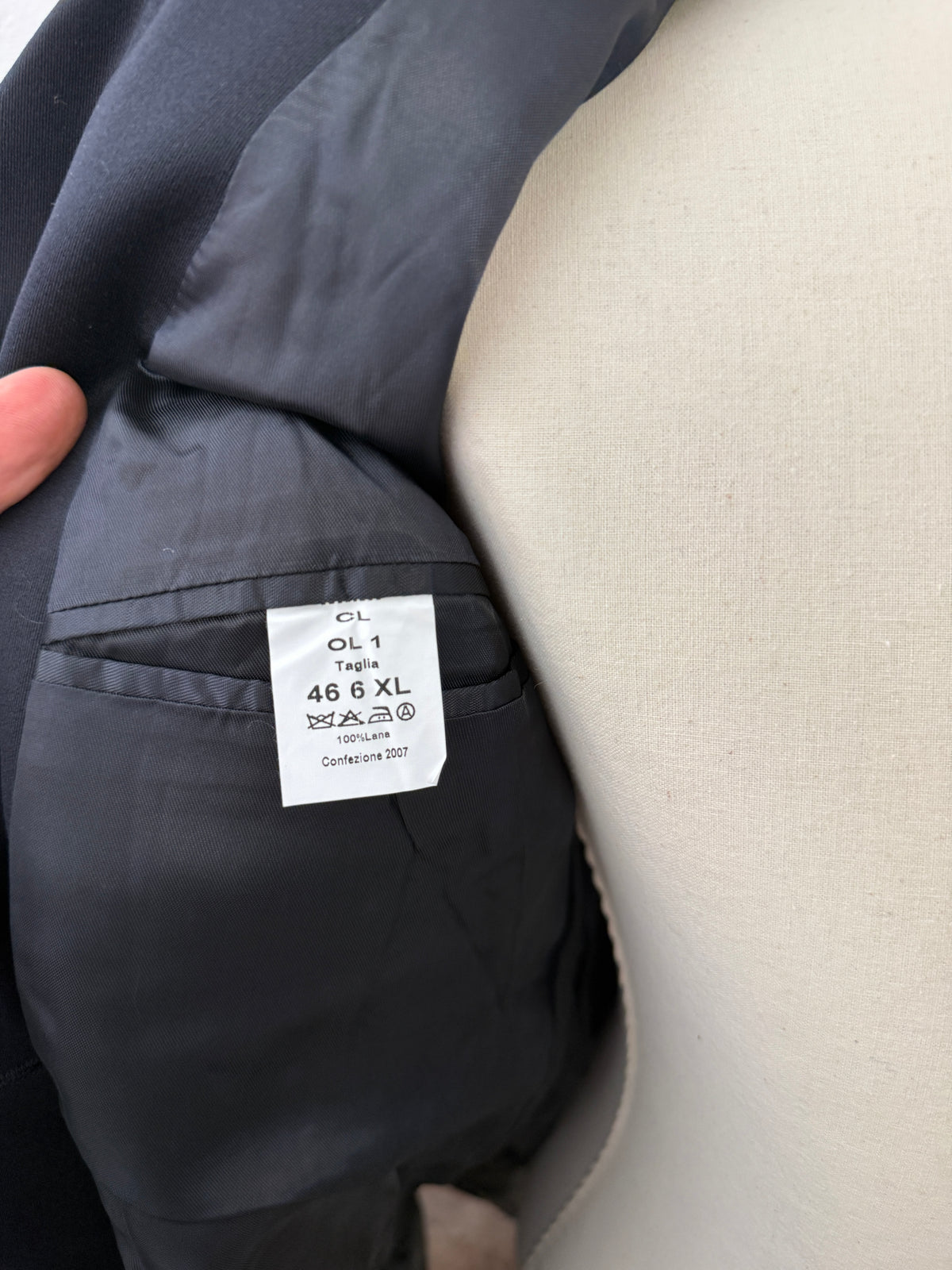 Vintage Italian Navy Double Breasted Jacket “S”