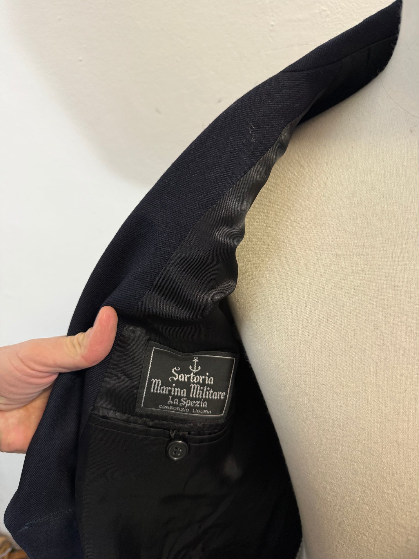 Vintage 00’s Italian Navy Double Breasted Jacket “L/XL”