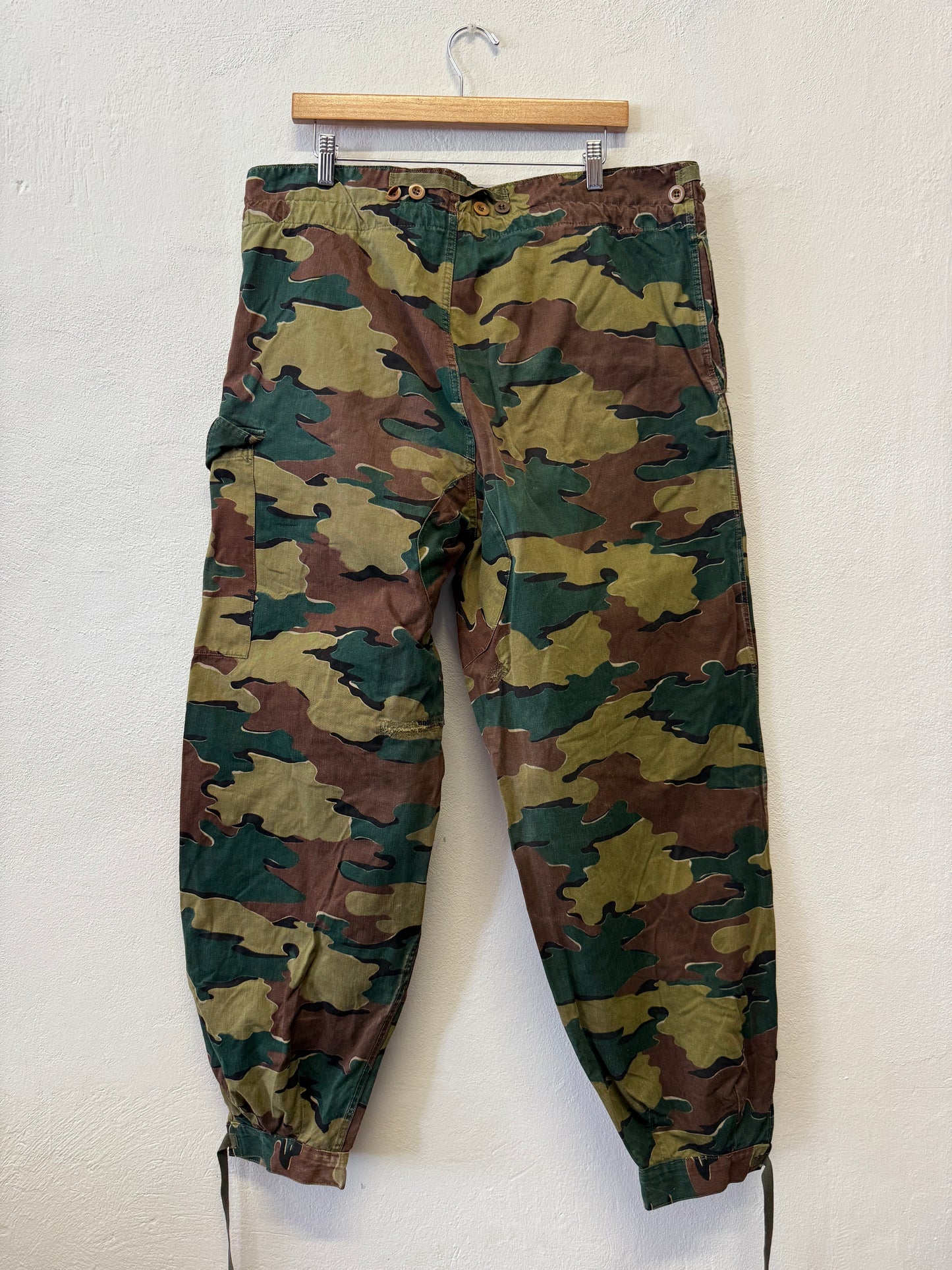 Vintage 1950s Belgian Army Camo Paratrooper Pants “W38”