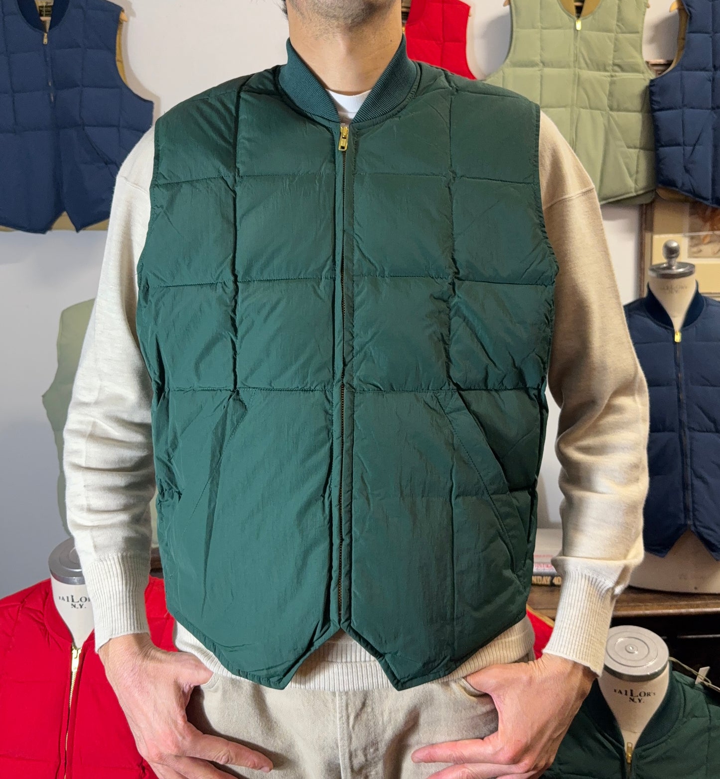 Chesapeake’s Down Vest Seattle - Forest Green