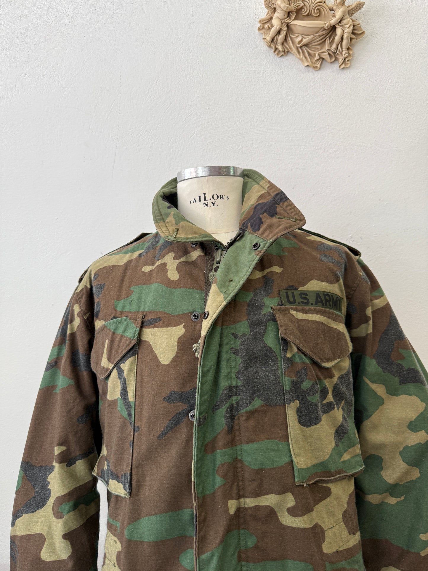 Vintage Woodland Field Jacket M65 Us Army “L”