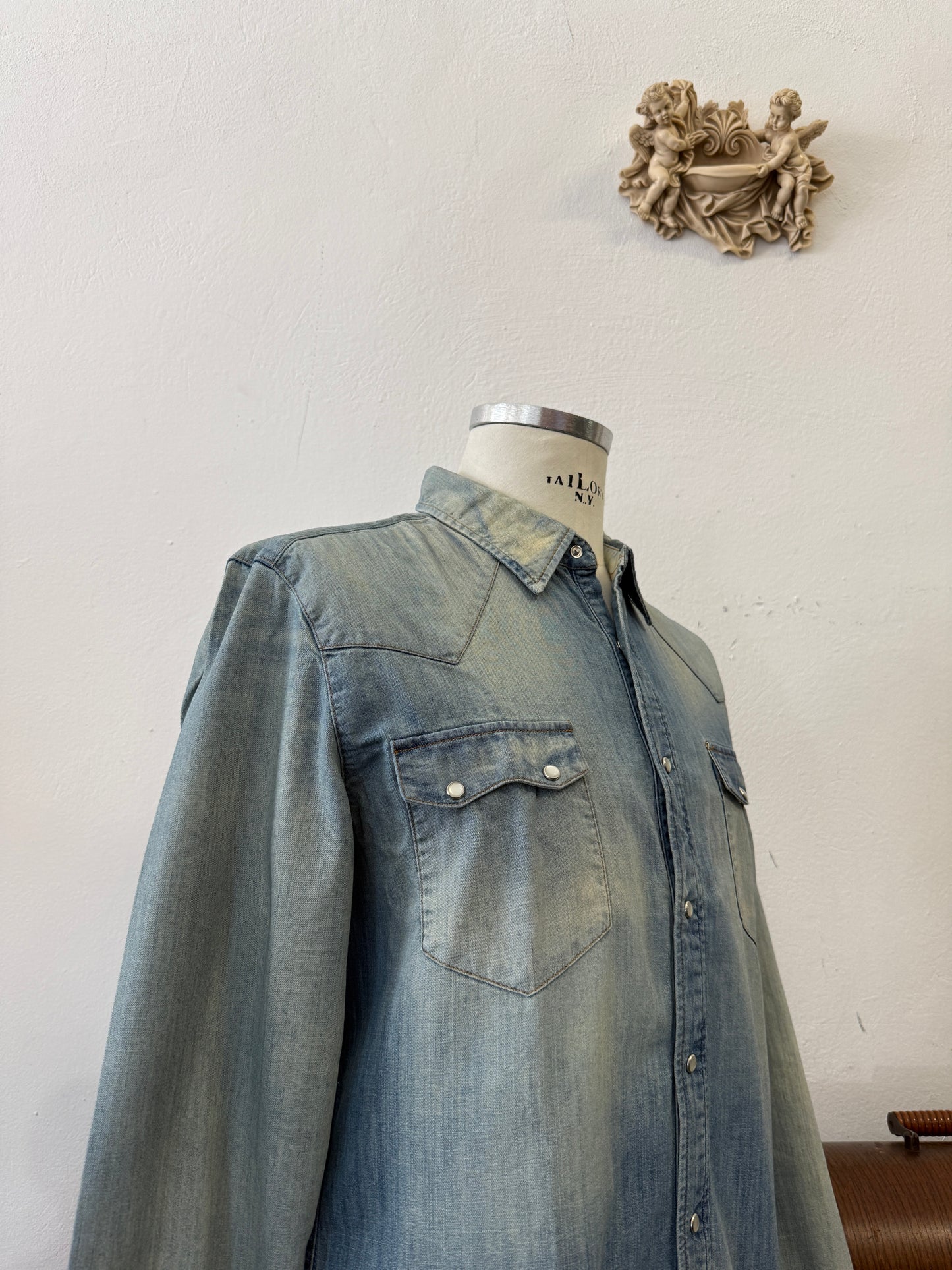 Western “Jeckerson” Denim Shirt - S, M, L