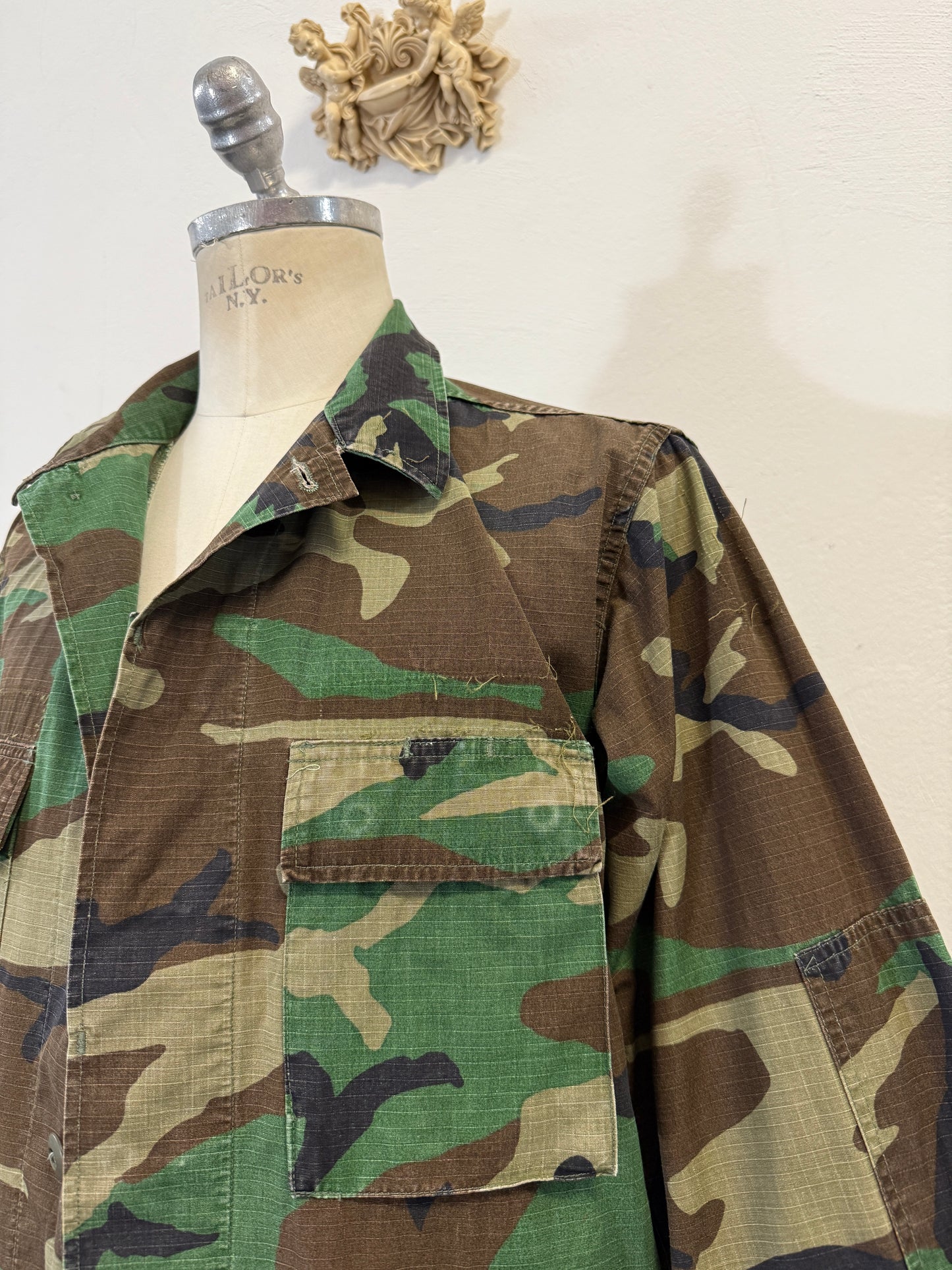 Vintage Woodland Jacket Rip StopUs Army “L”