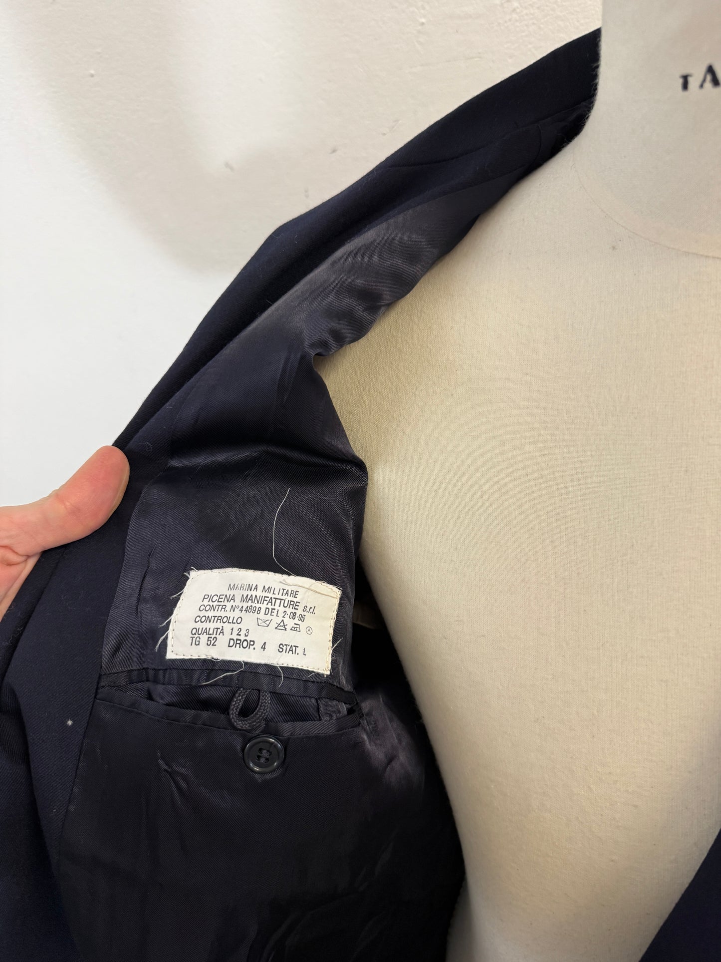 Vintage 00’s Italian Navy Double Breasted Jacket “L/XL”