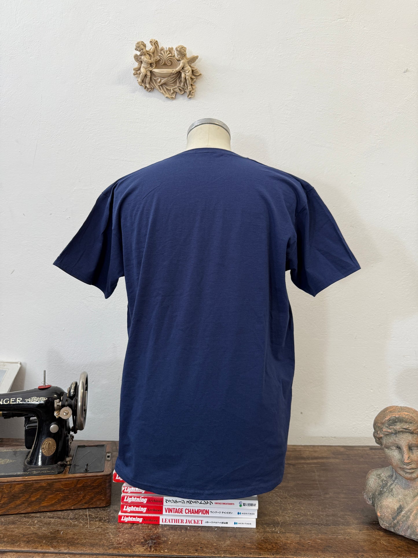 Blue Navy Pocket Tee “L”