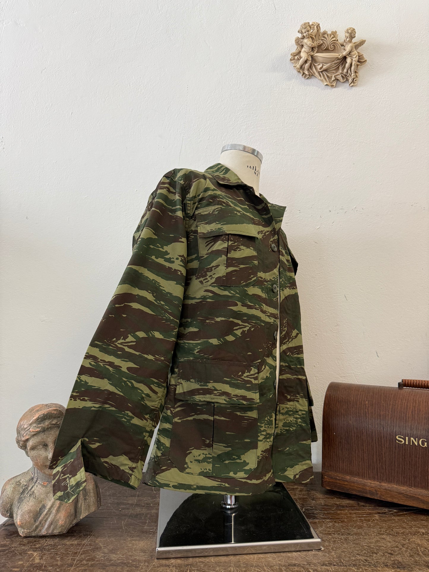 Deadstock Greek Army Lizard BDU Jacket Ripstop