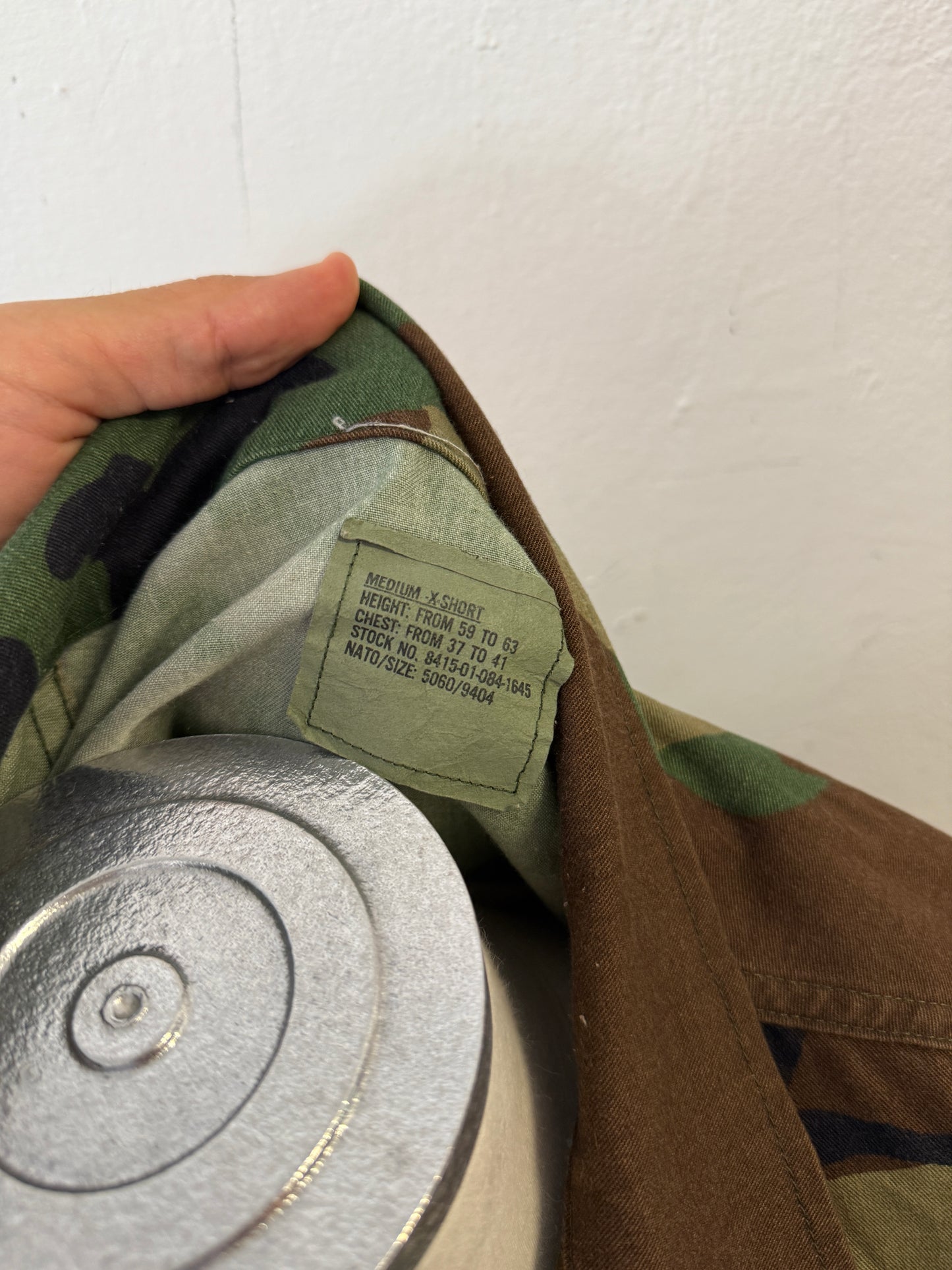 Vintage Woodland Camo Jacket Us Army “M”