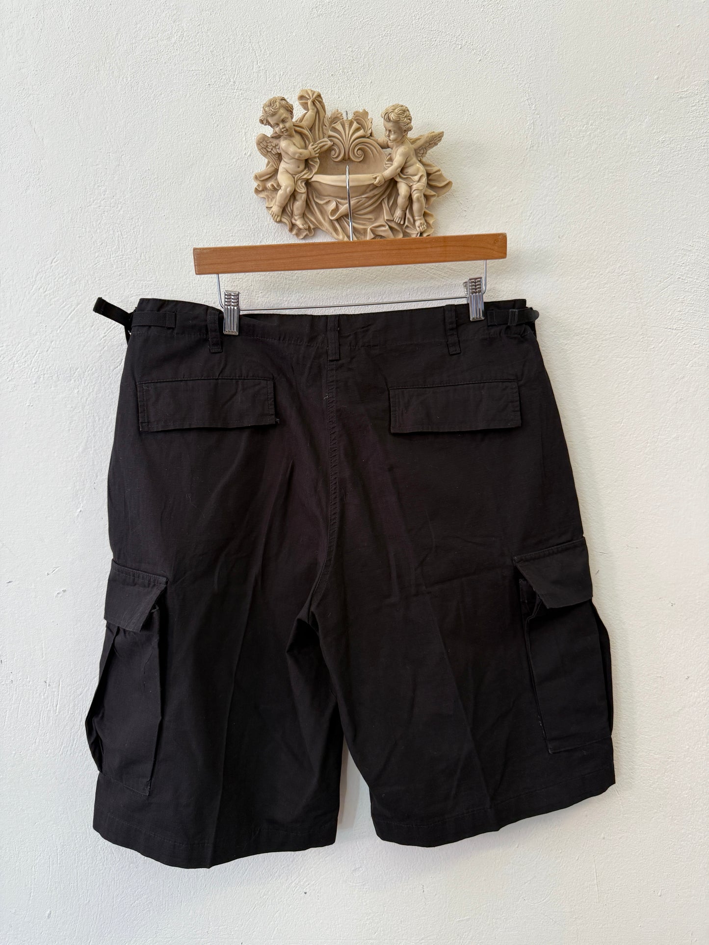 Black Cargo Short Ripstop “W35”