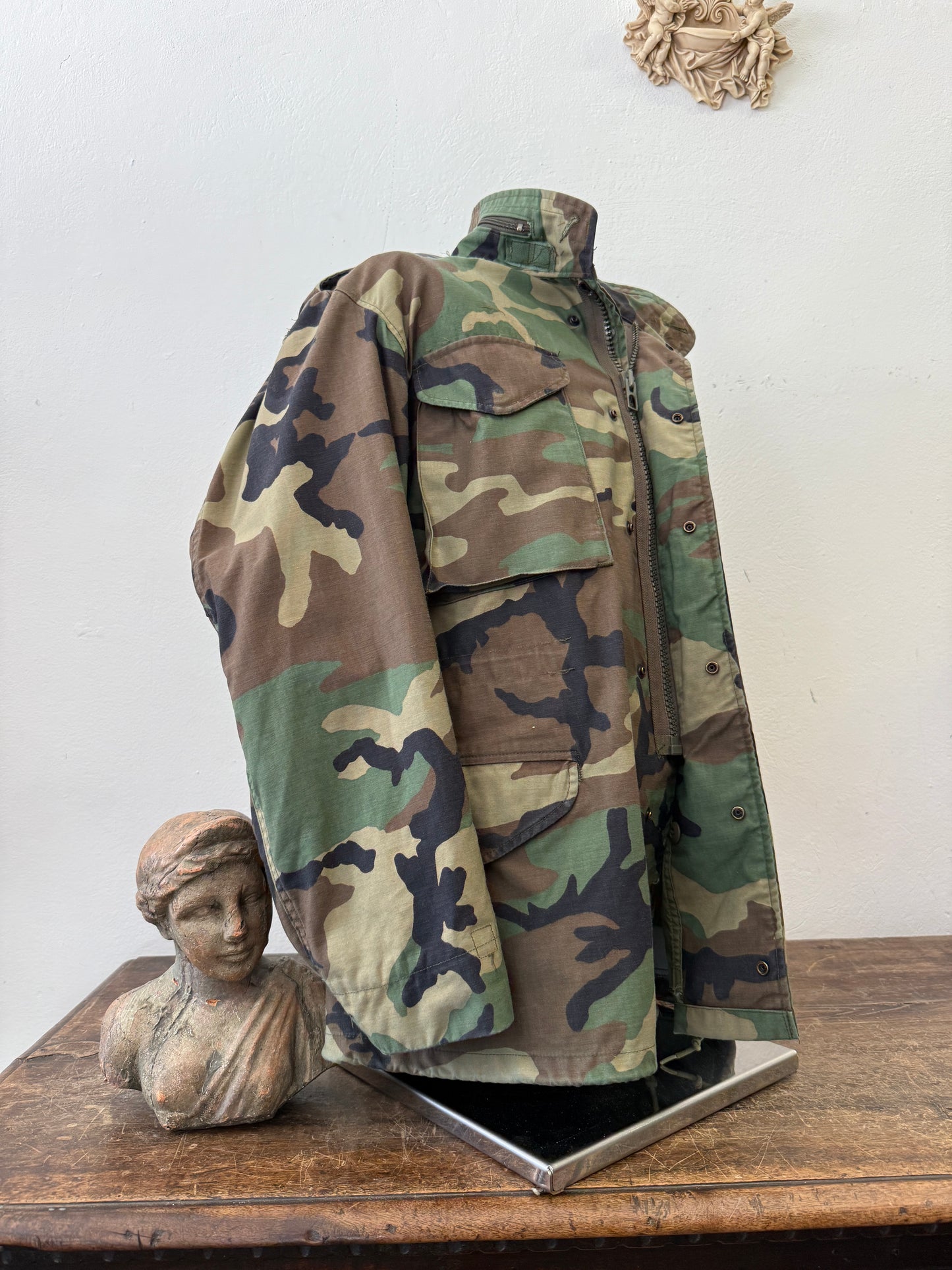 Vintage Woodland Field Jacket M65 Us Army “L”