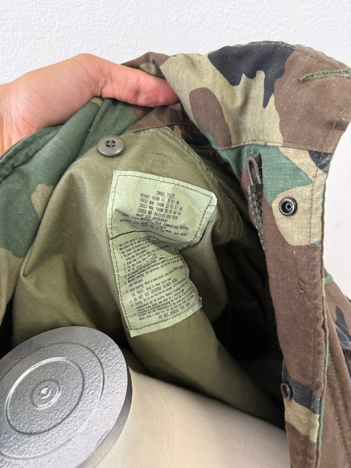 Vintage Woodland Field Jacket M65 Us Army “S”