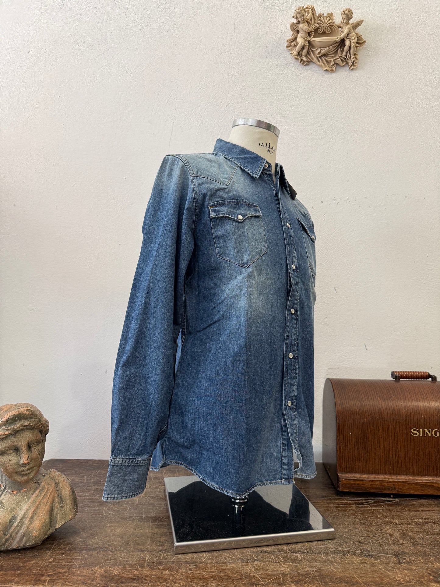 Western “Jeckerson” Denim Shirt - S, M, L
