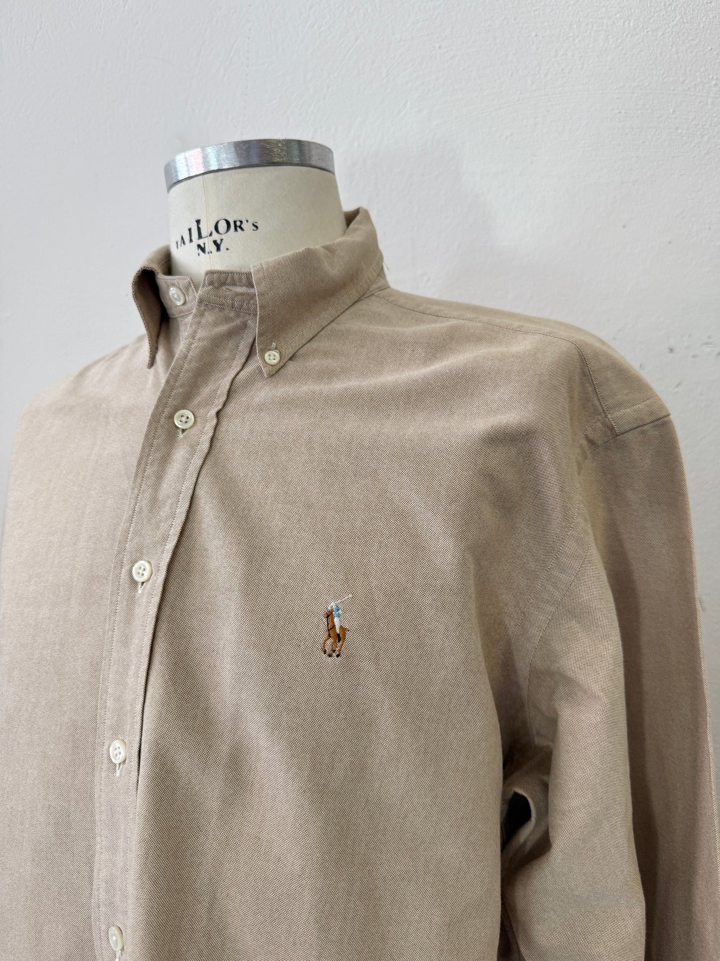 Vintage Ralph Lauren Shirt - Sand Color “L”