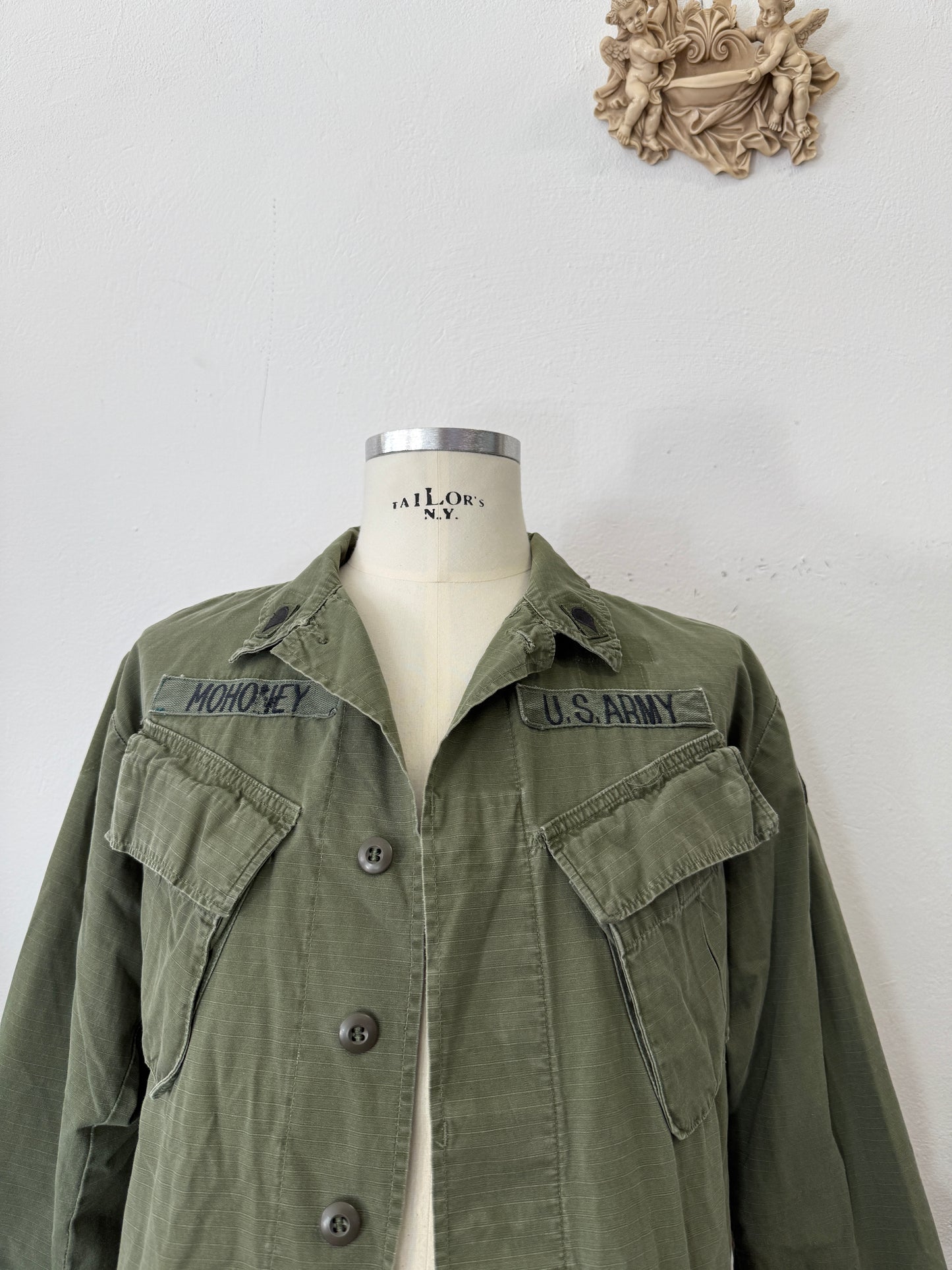 Vintage Ripstop Jungle Jacket Us Army “M”