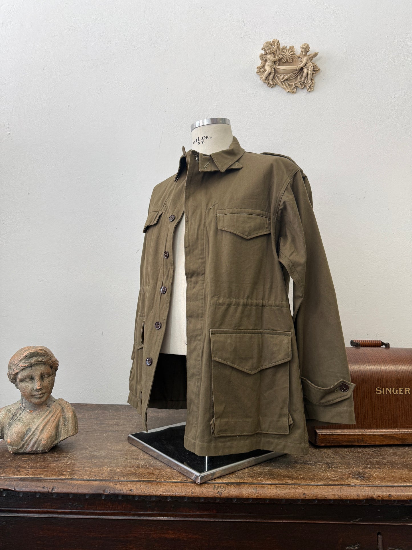 Vintage 50’s French Army Jacket M47 “L”