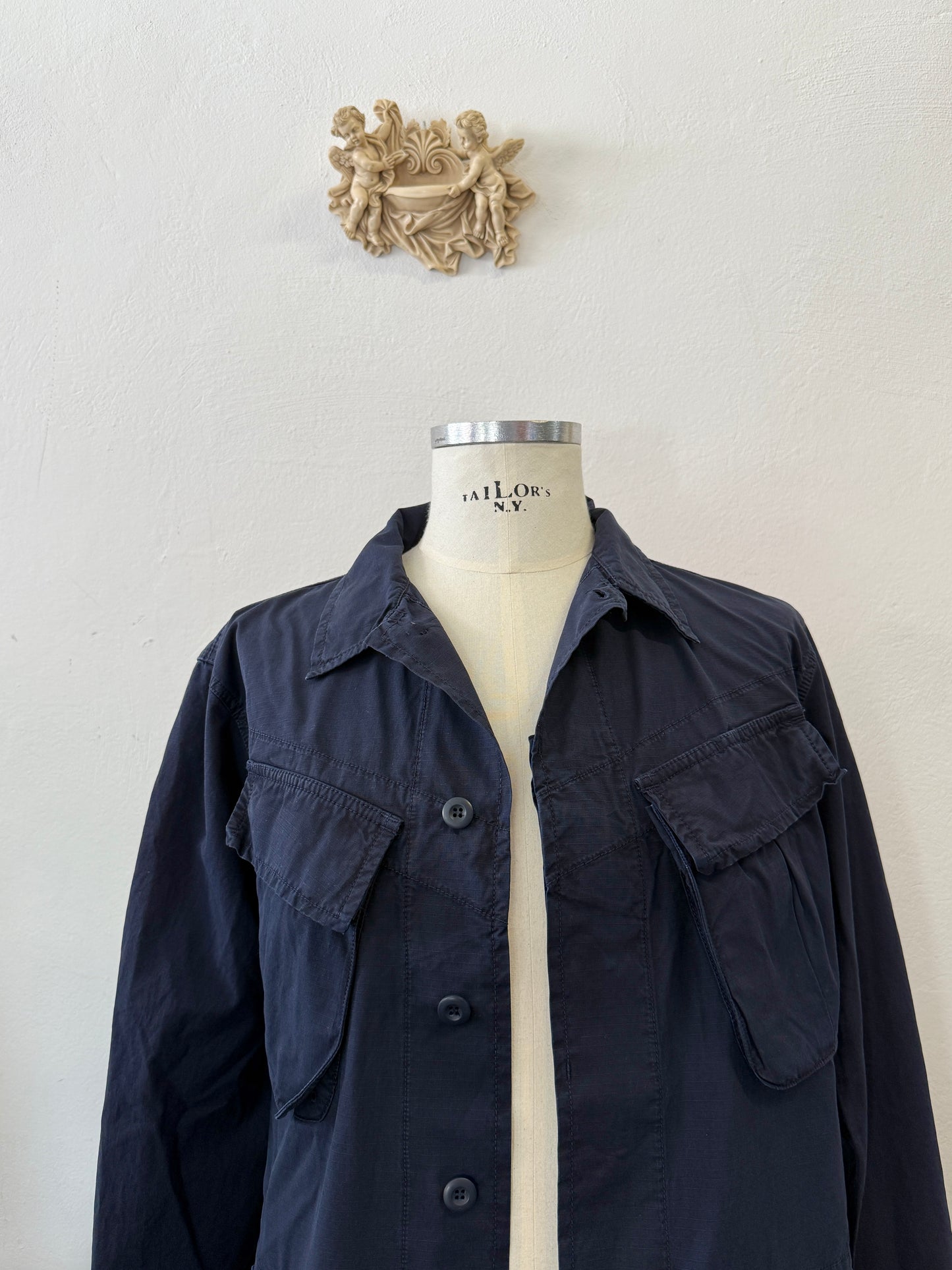 Jungle Jacket Blue Navy Intrepid Us Army Ripstop - Chesapeake’s