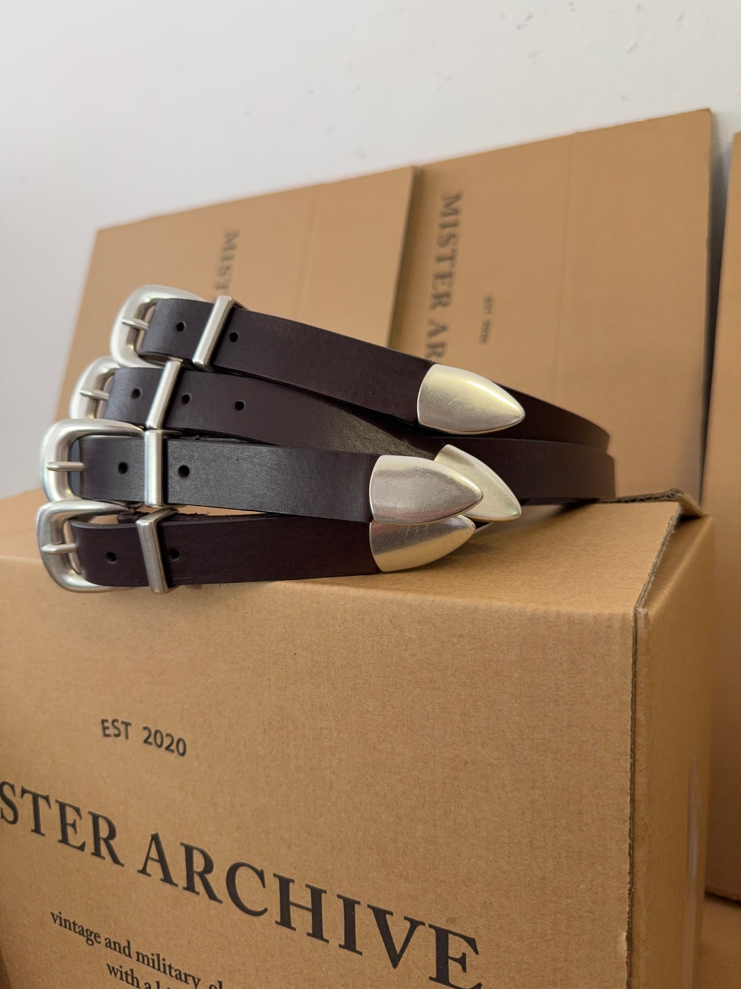 MANCINI 1979 X MISTER ARCHIVE - Dark Brown Belt