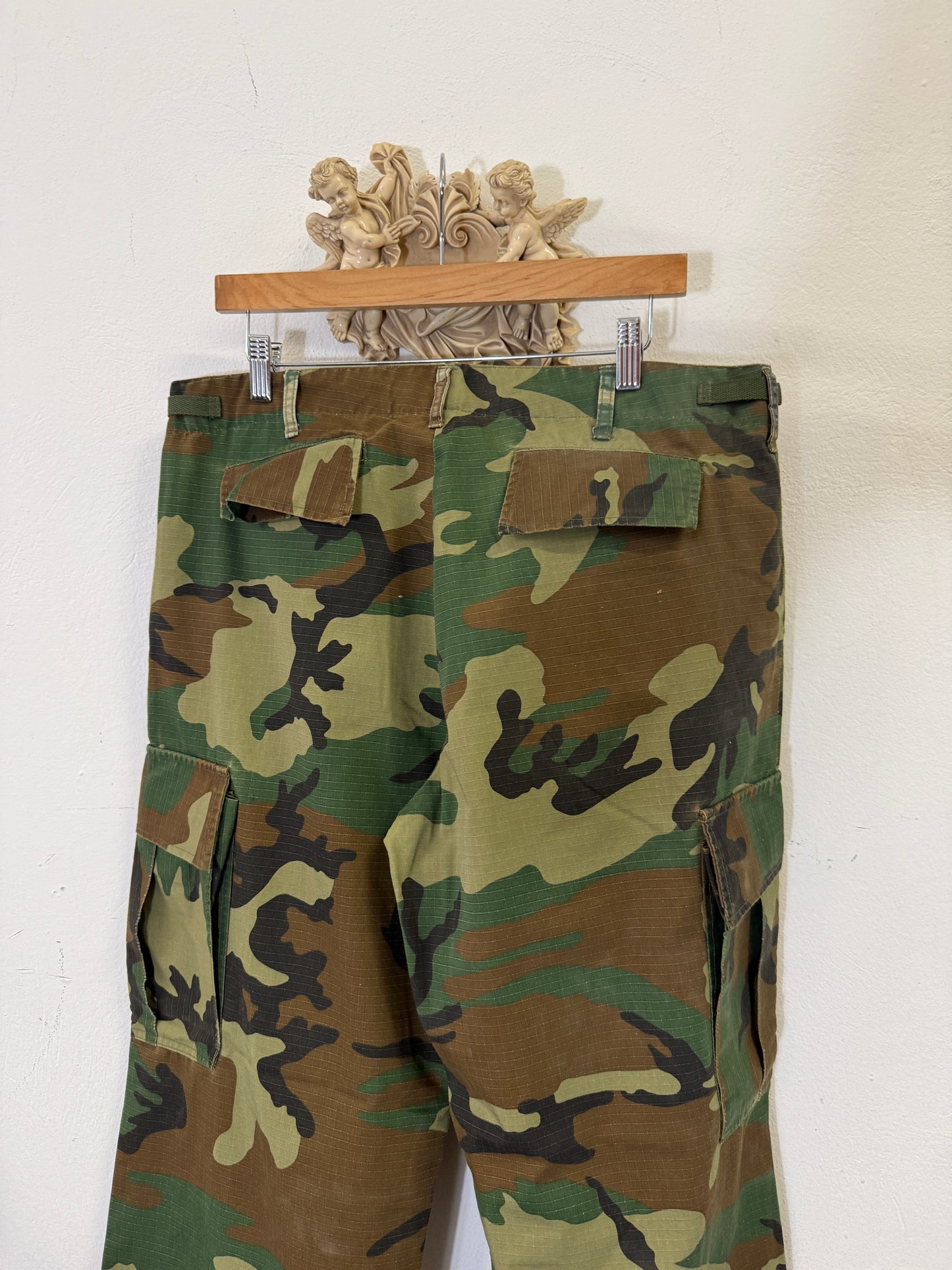 Ripstop Woodland Camo Cargo Pants “W35”