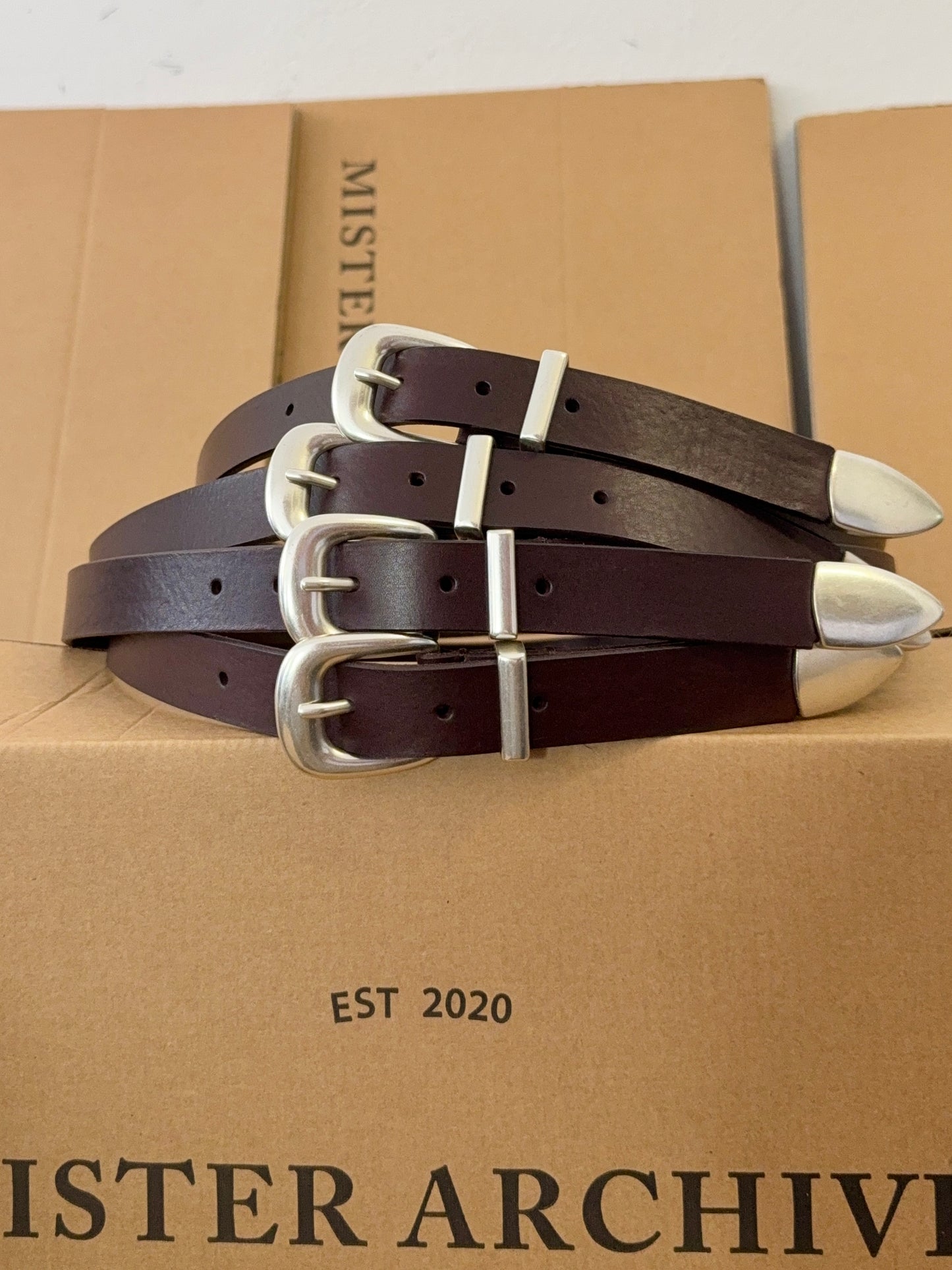 MANCINI 1979 X MISTER ARCHIVE - Dark Brown Belt
