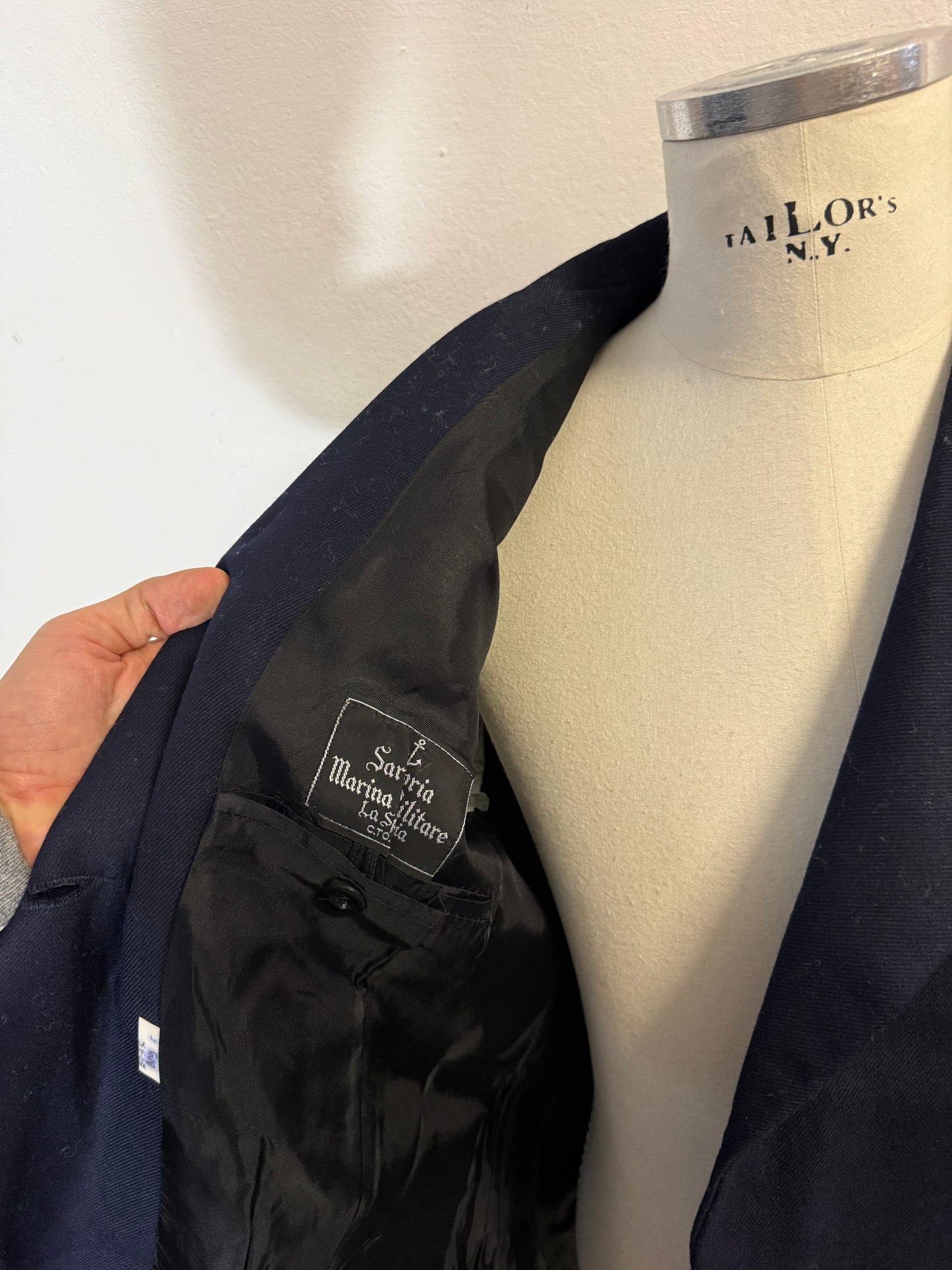 Vintage 90’s Italian Navy Double Breasted Jacket “M/L”