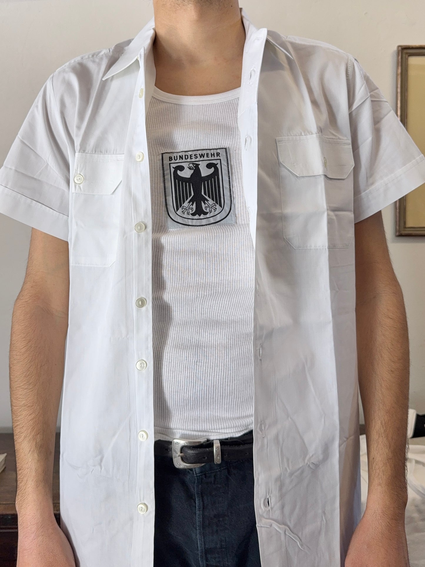 Vintage Deadstock German Army Rib Tank