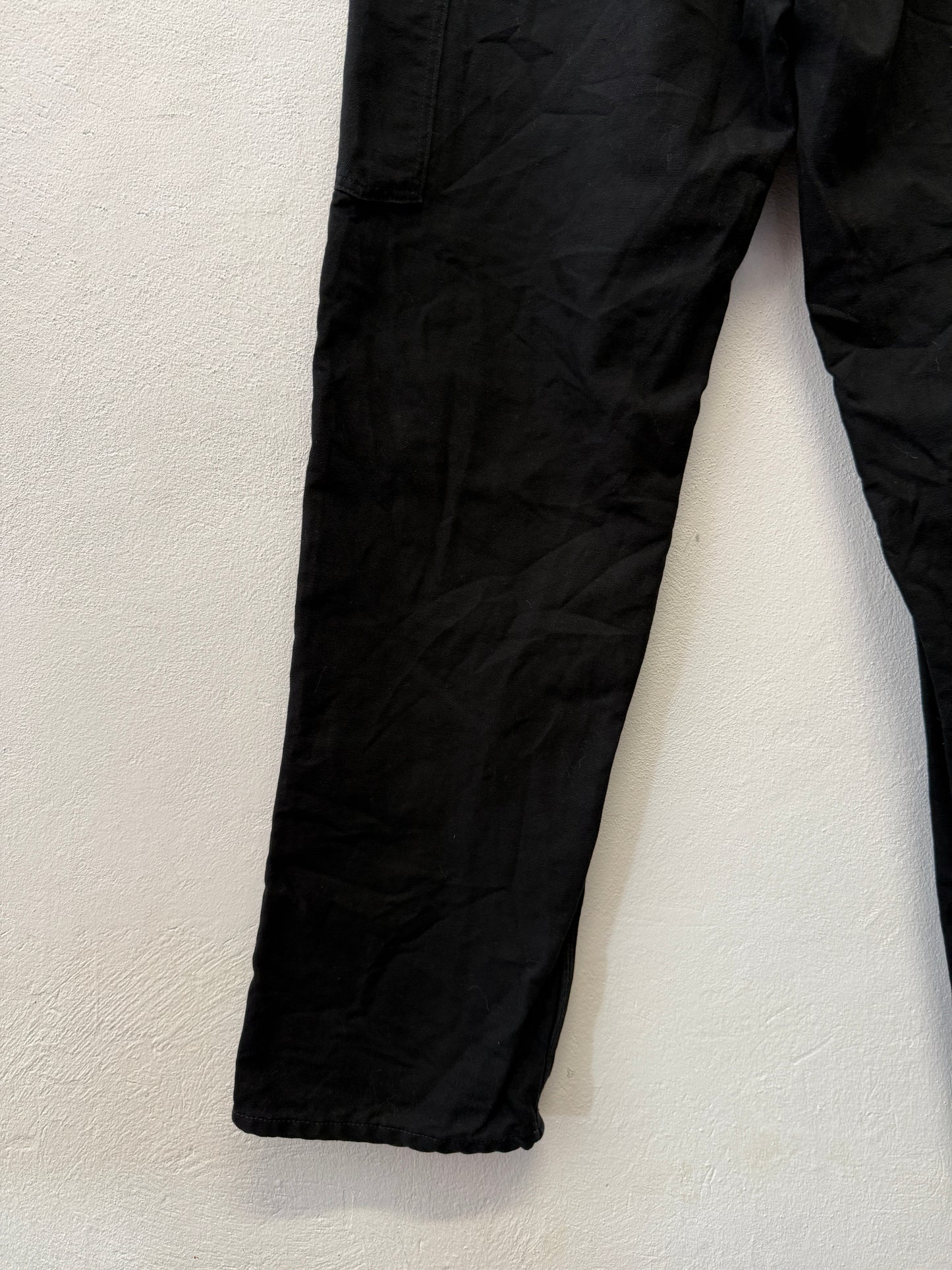 Vintage Carhartt B111 Black Lined Carpenter Jeans Made in Mexico “W34 L34”