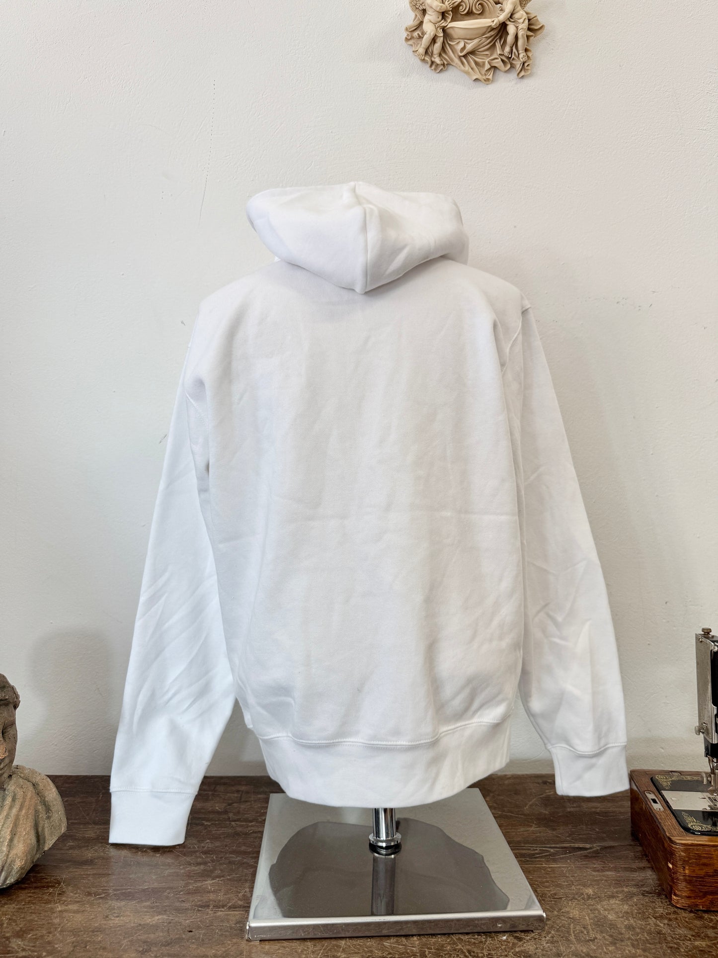 Russell White Full-Zip Hoodie “L”