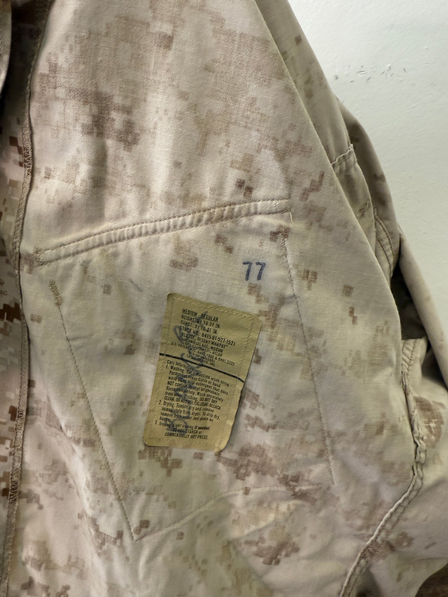 Vintage Us Marine Corps USMC Desert Marpat Combat Jacket “L”
