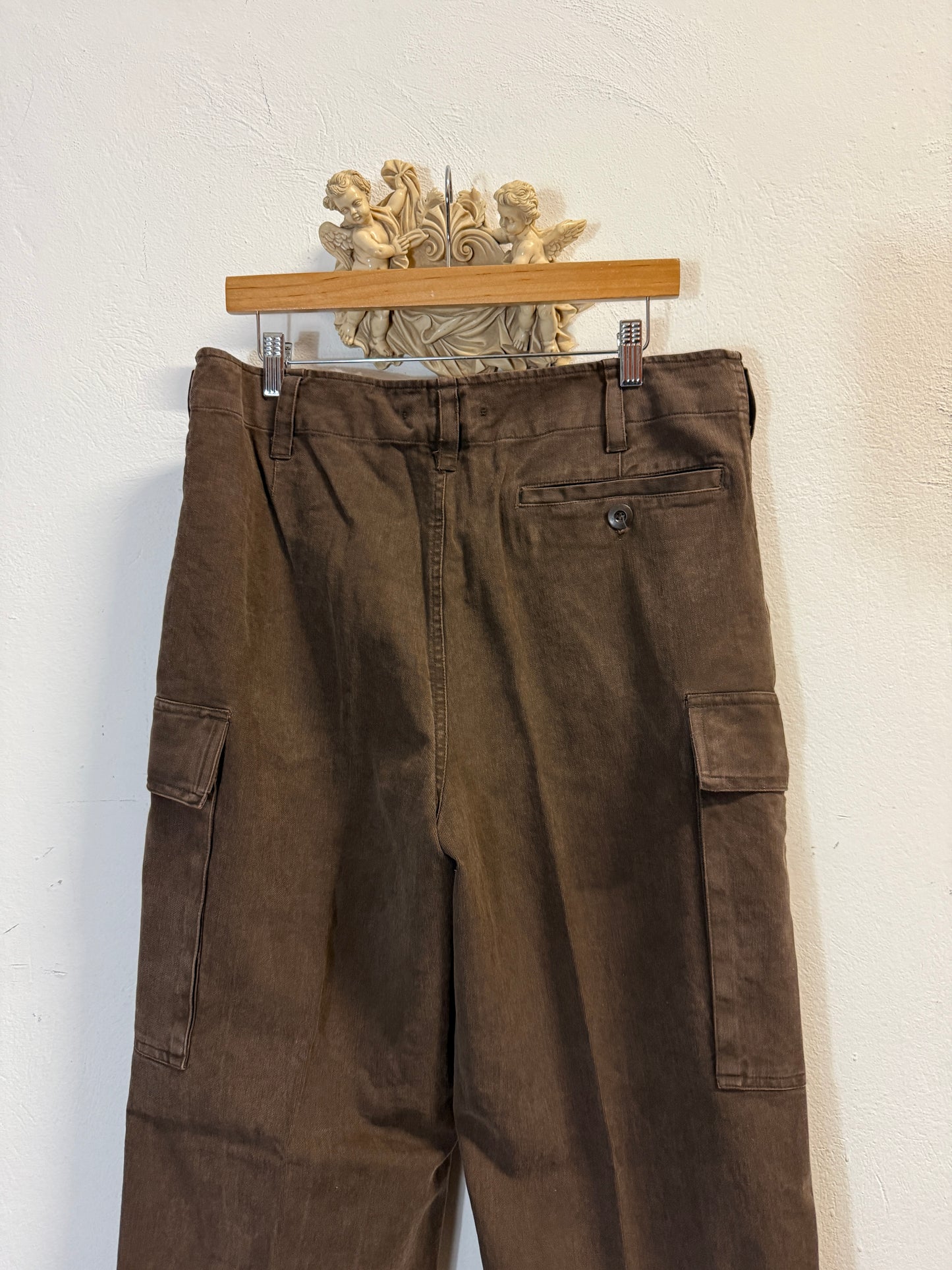Vintage 80’s German Army Moleskin Cargo Pants “W34”