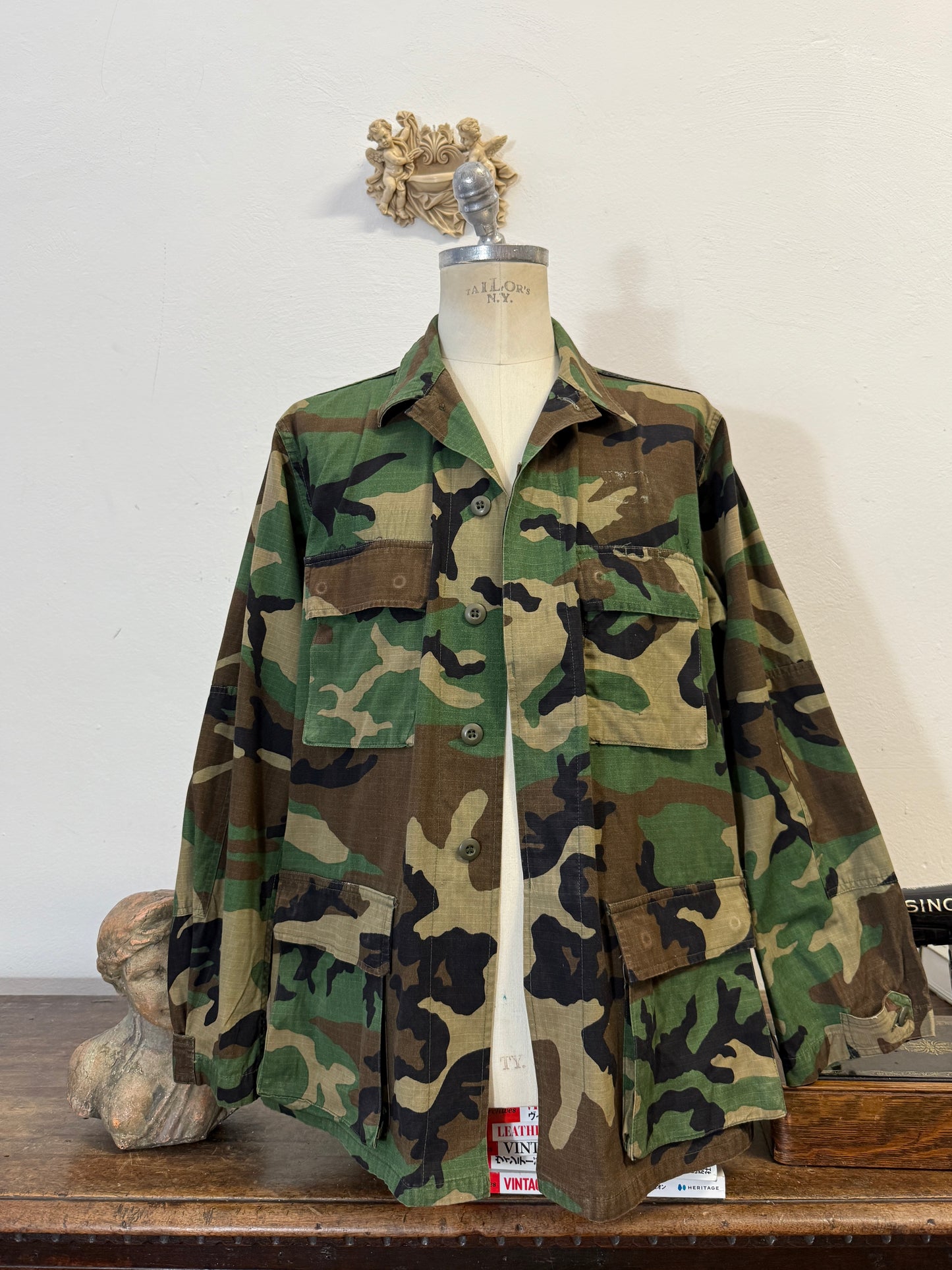 Vintage Woodland Jacket Rip Stop Us Army “L/XL”