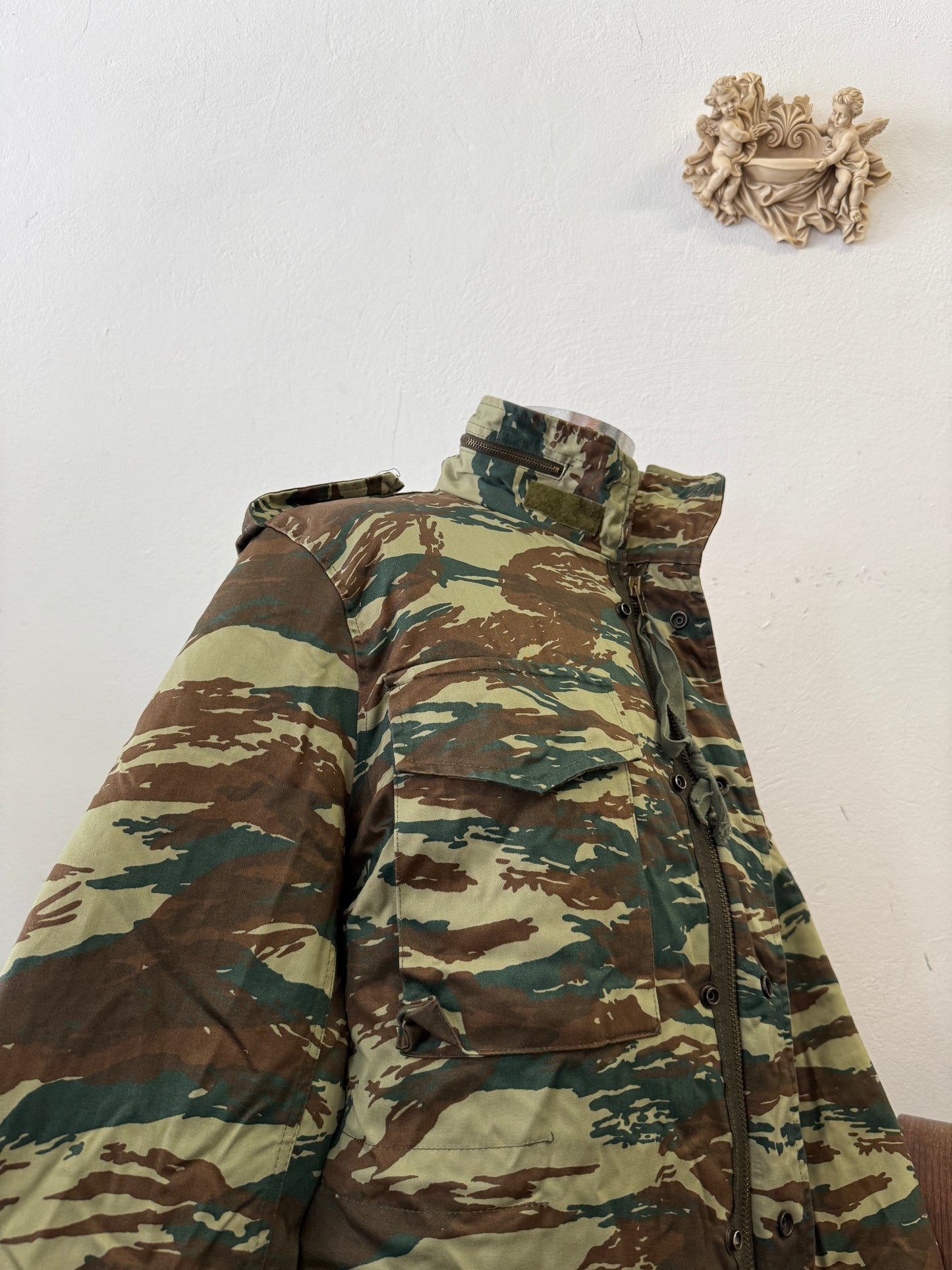 Vintage Greek Army Field Jacket M65 With Liner “L/XL”