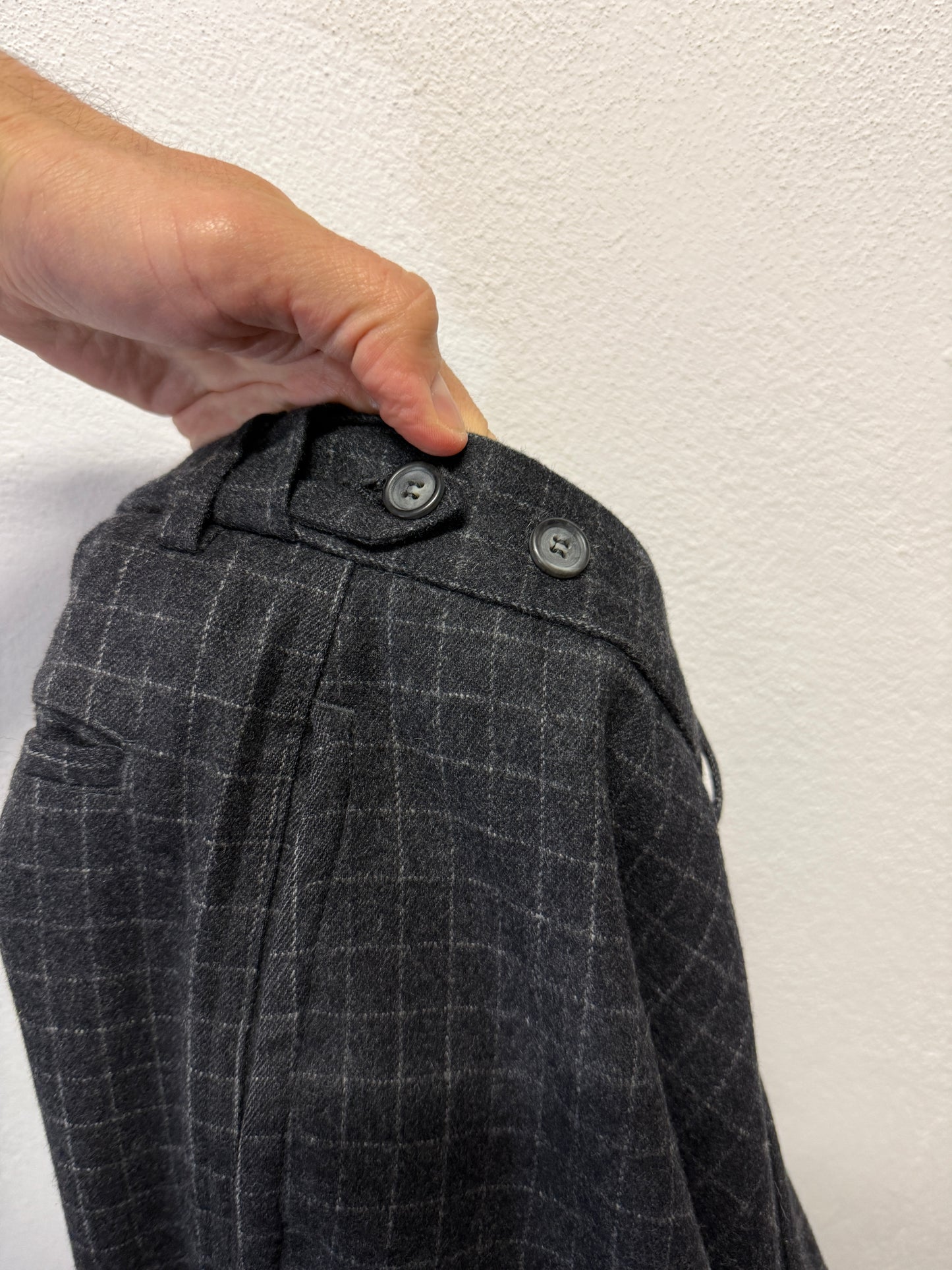 Vintage Grid Trousers W33 ~ W34