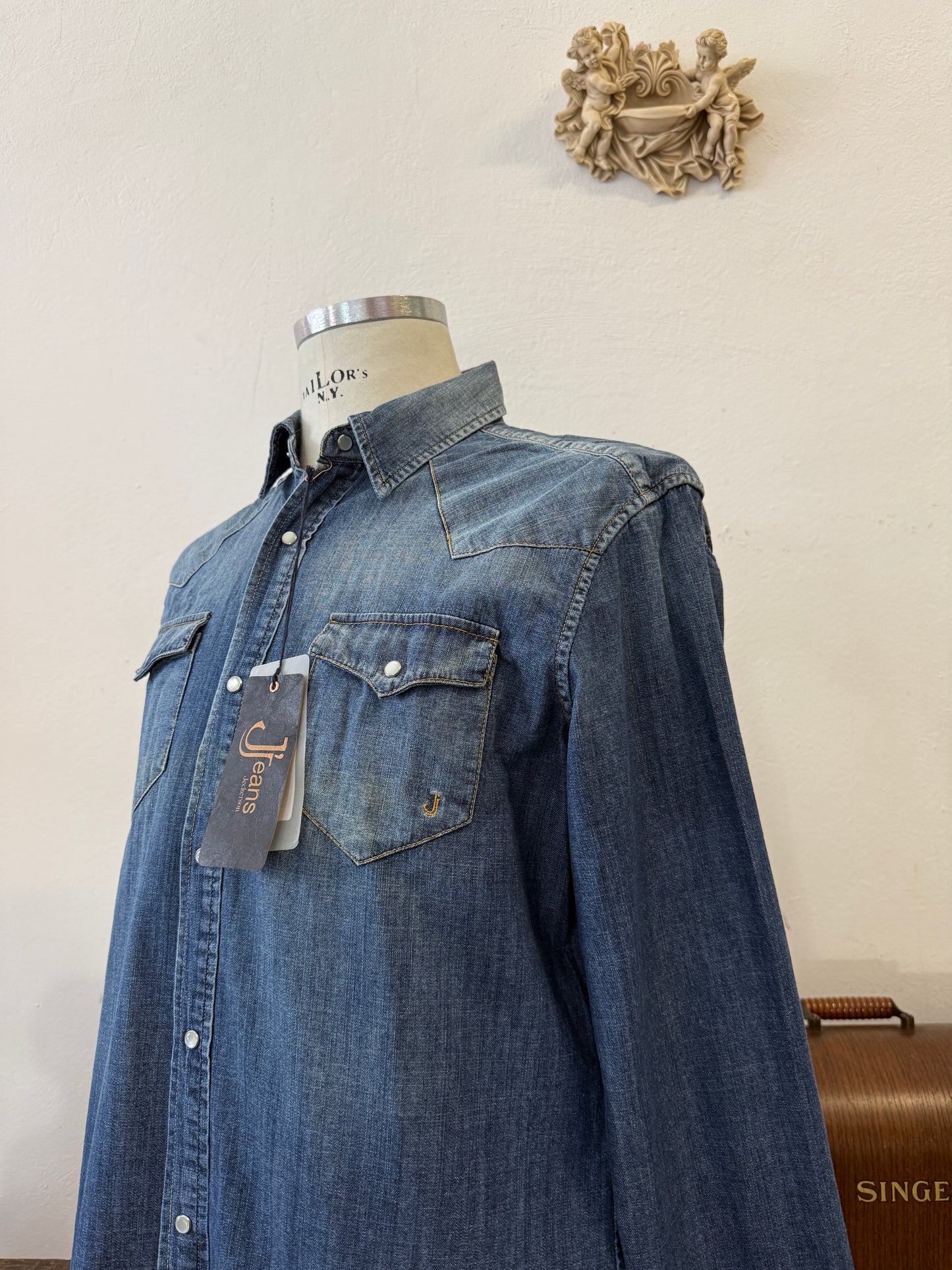 Western “Jeckerson” Denim Shirt - S, M, L