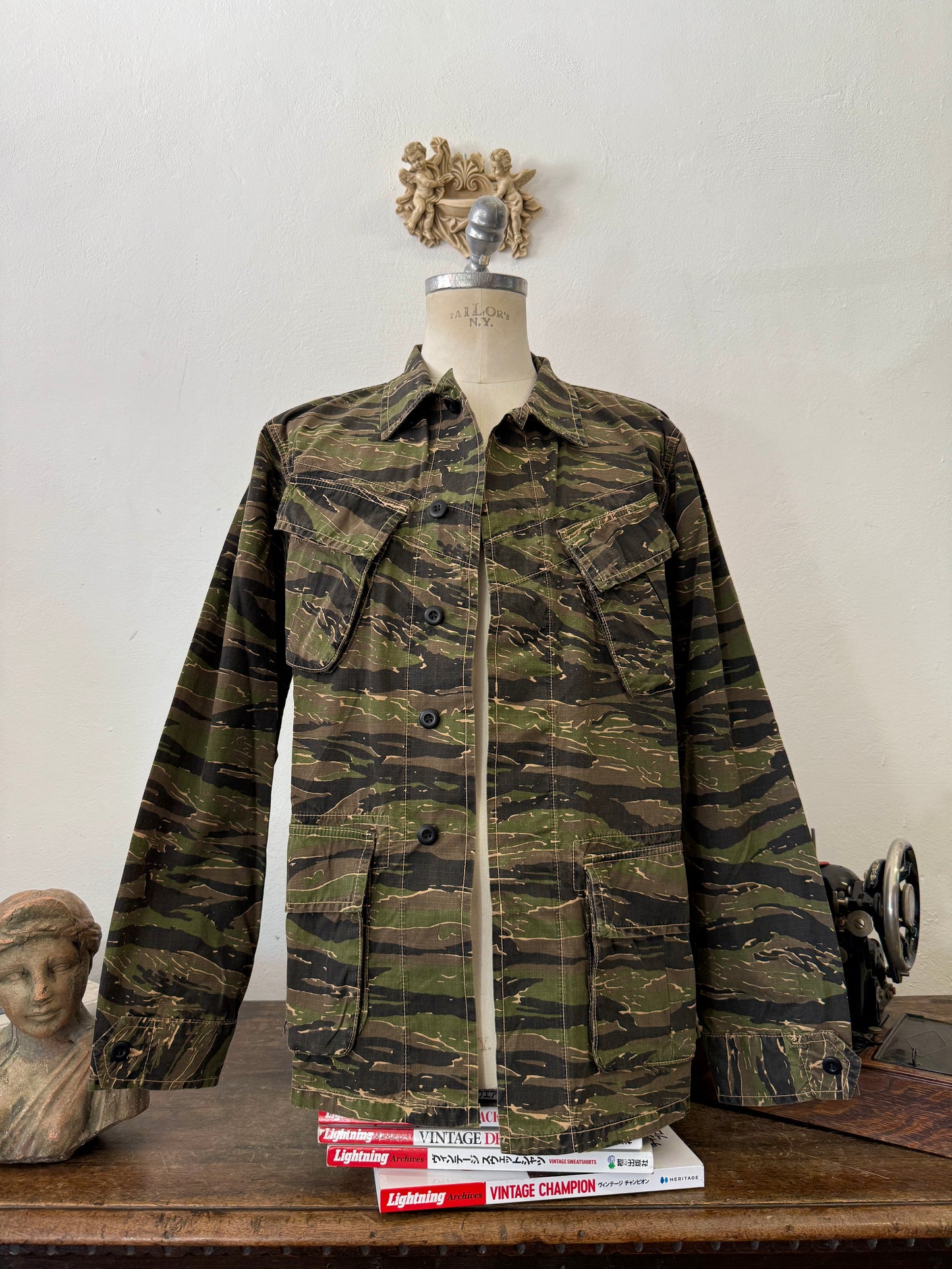 Jungle Jacket Tiger Us Army Rip Stop - Chesapeakes “L”