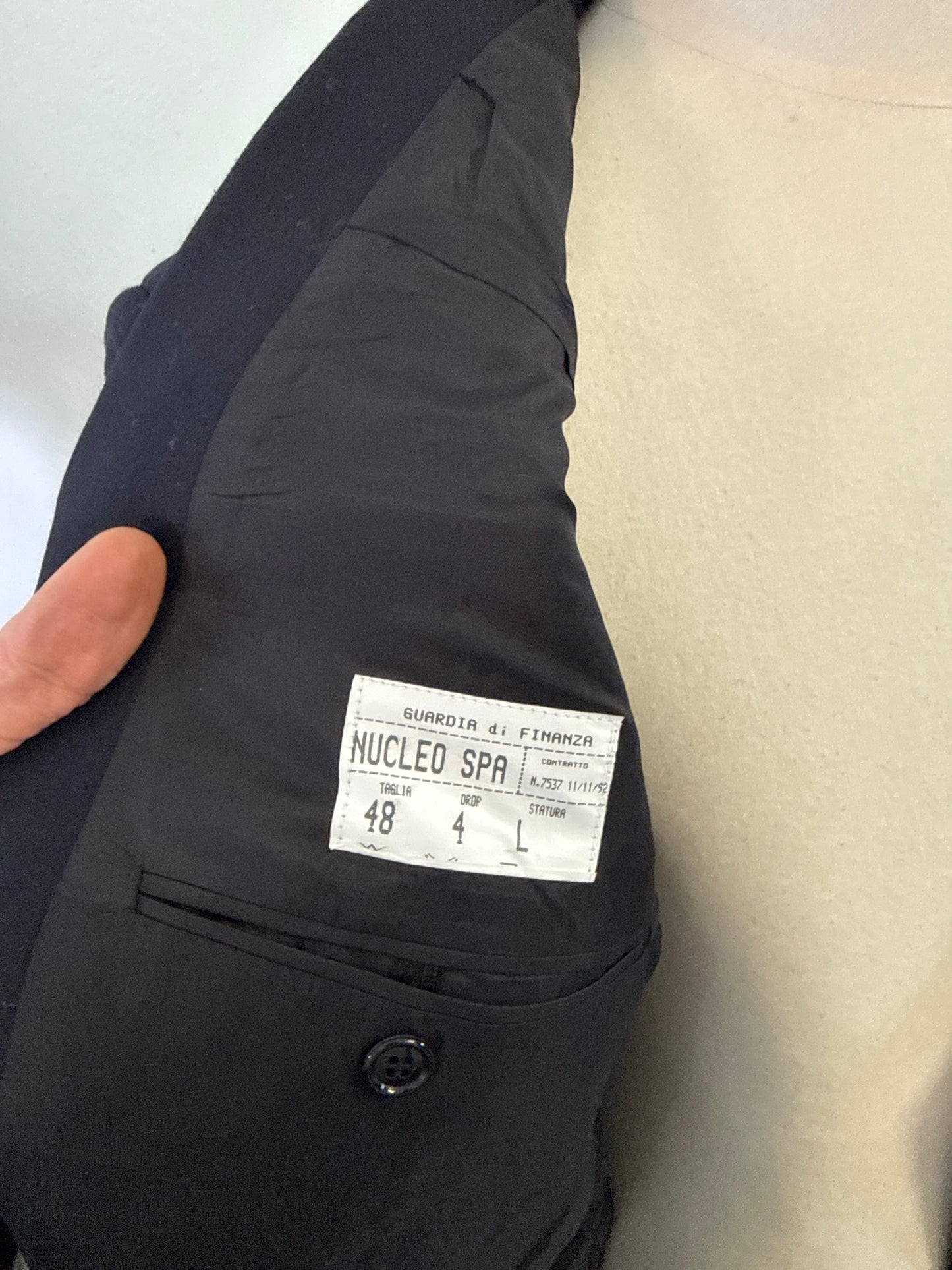 Vintage Double-Breasted Guardia di Finanza Jacket “M”