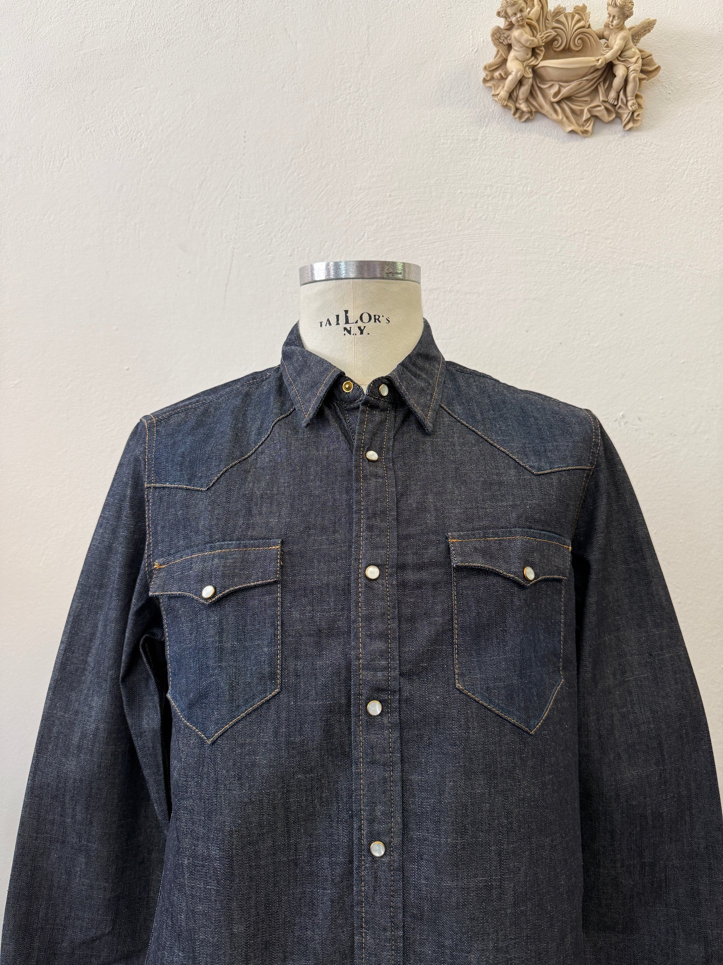 Western “Jeckerson” Denim Shirt - XS, S, M