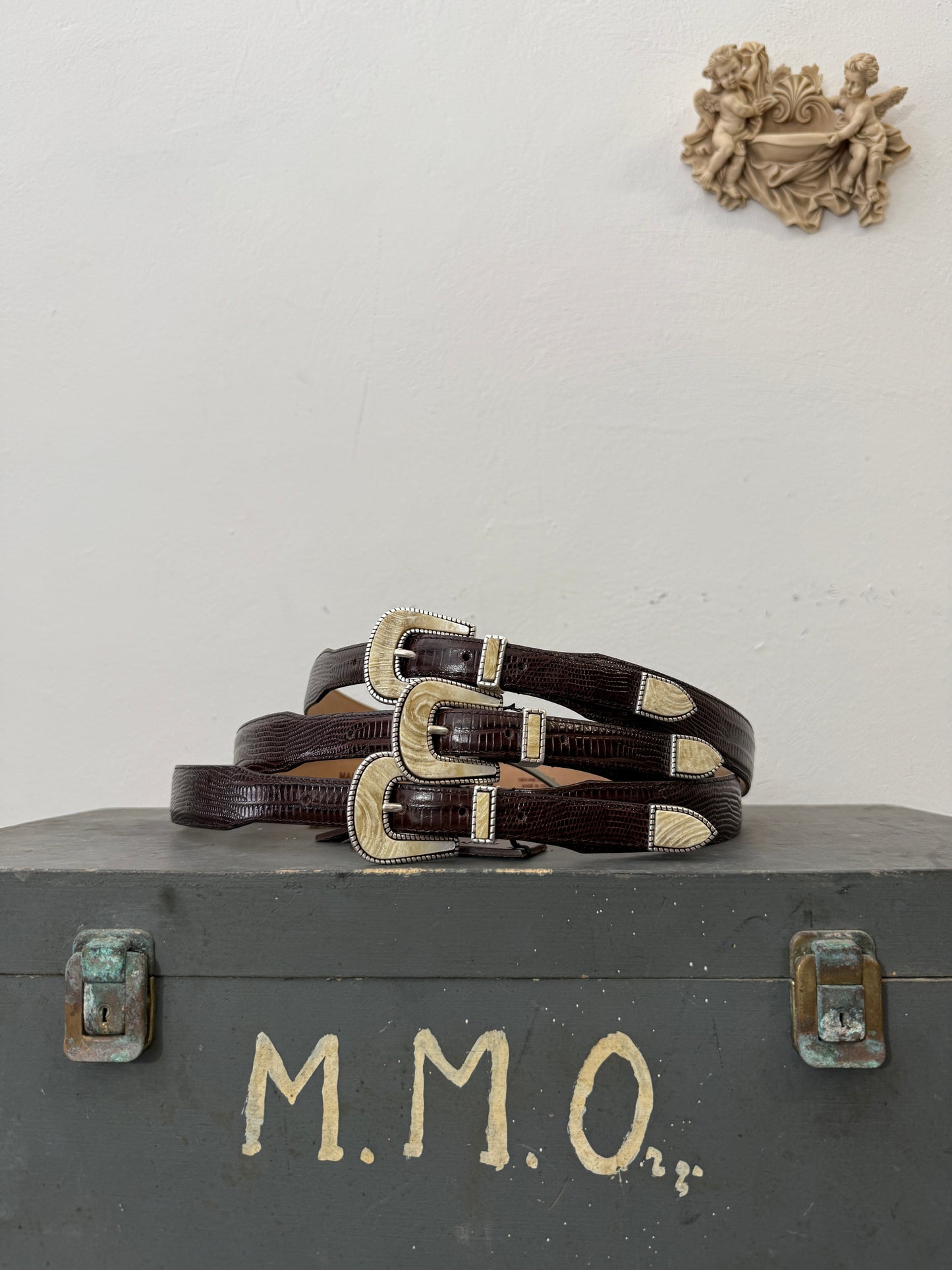 Dark Brown Teju Lizard Belt – Matthew