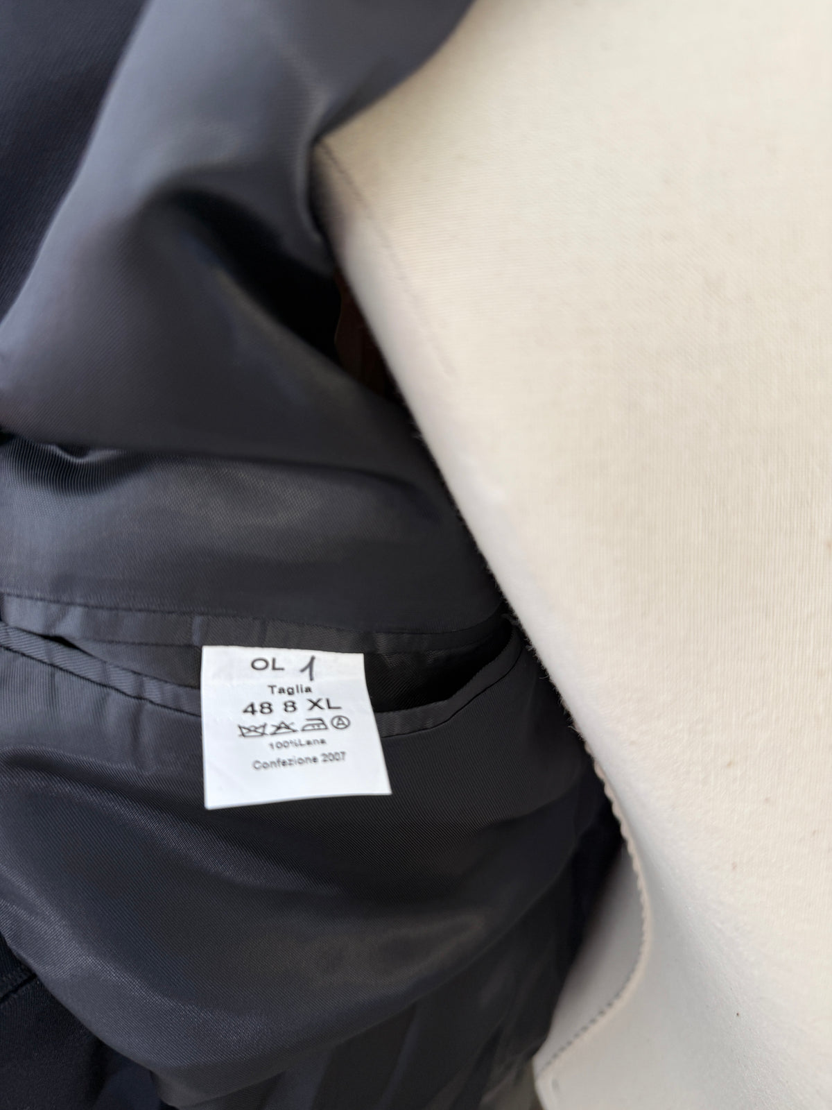Vintage Italian Navy Double Breasted Jacket “M”