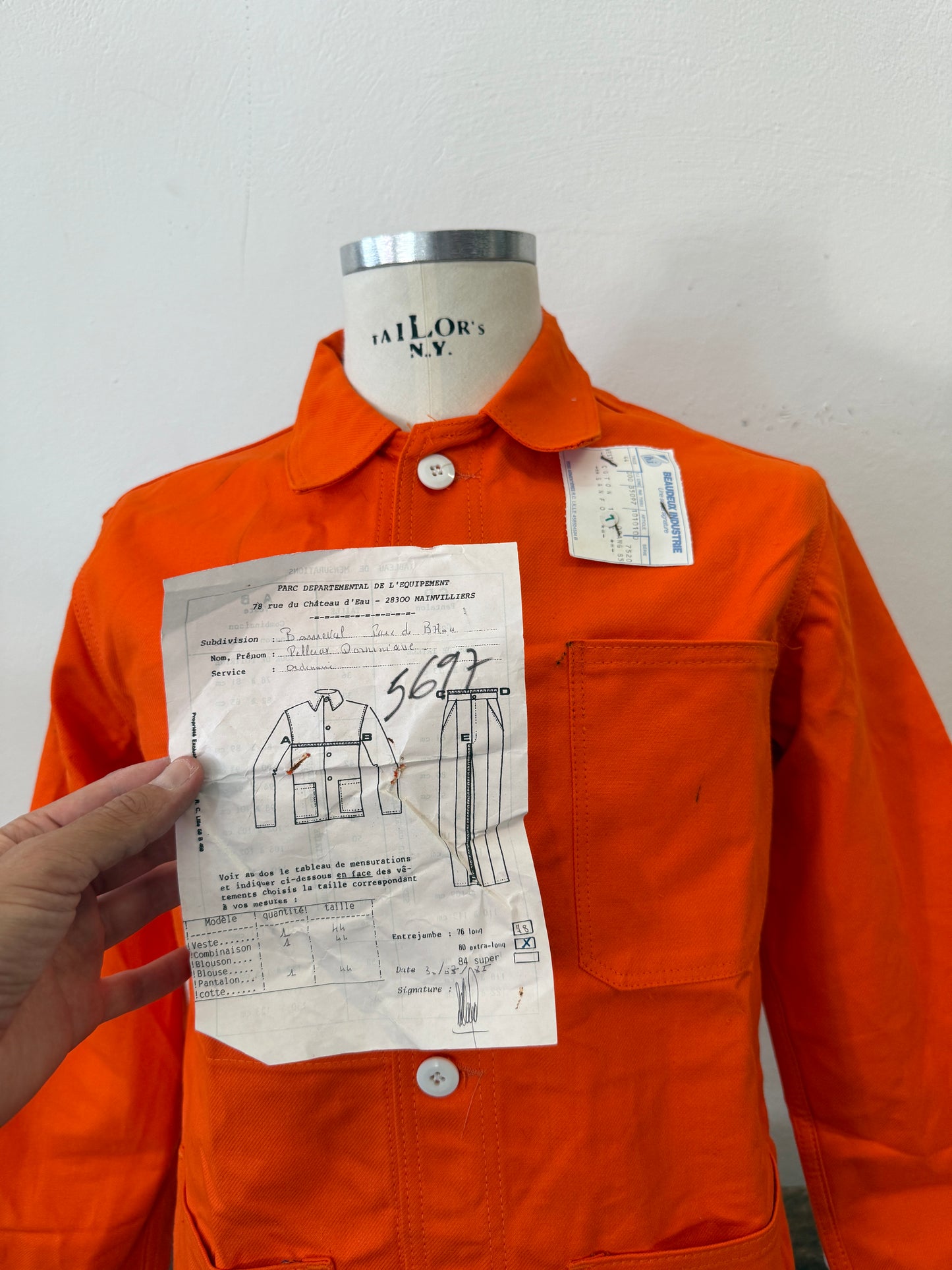 Vintage 80’s French Work Jacket “M”