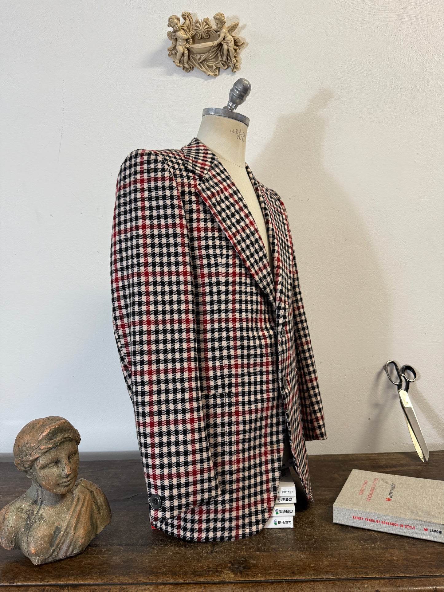 Vintage Checkered Wool Jacket “M/L”