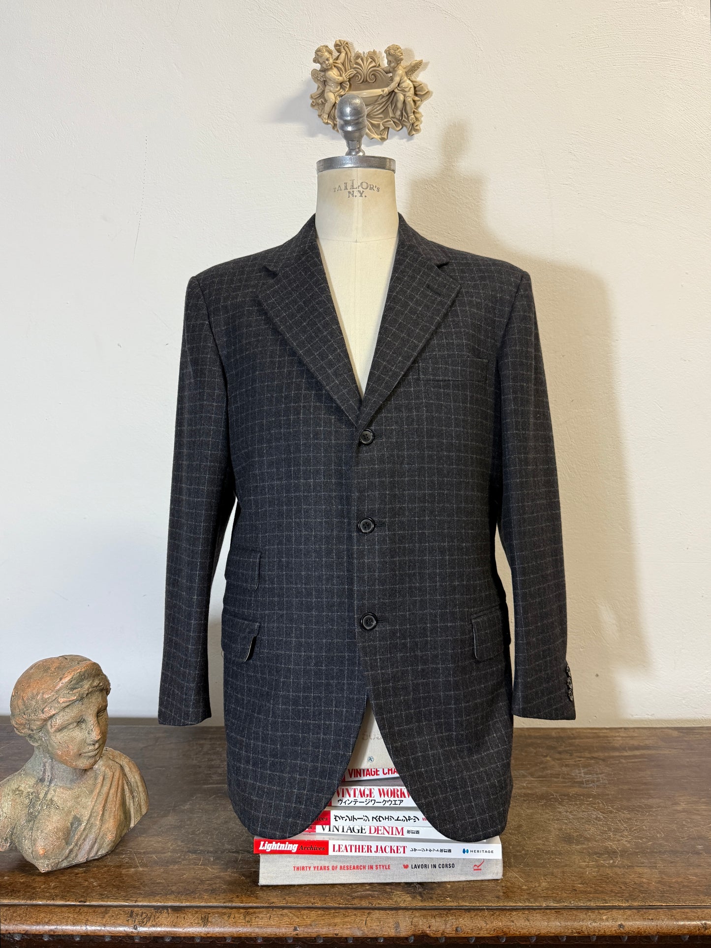Vintage Grid Blazer “M”