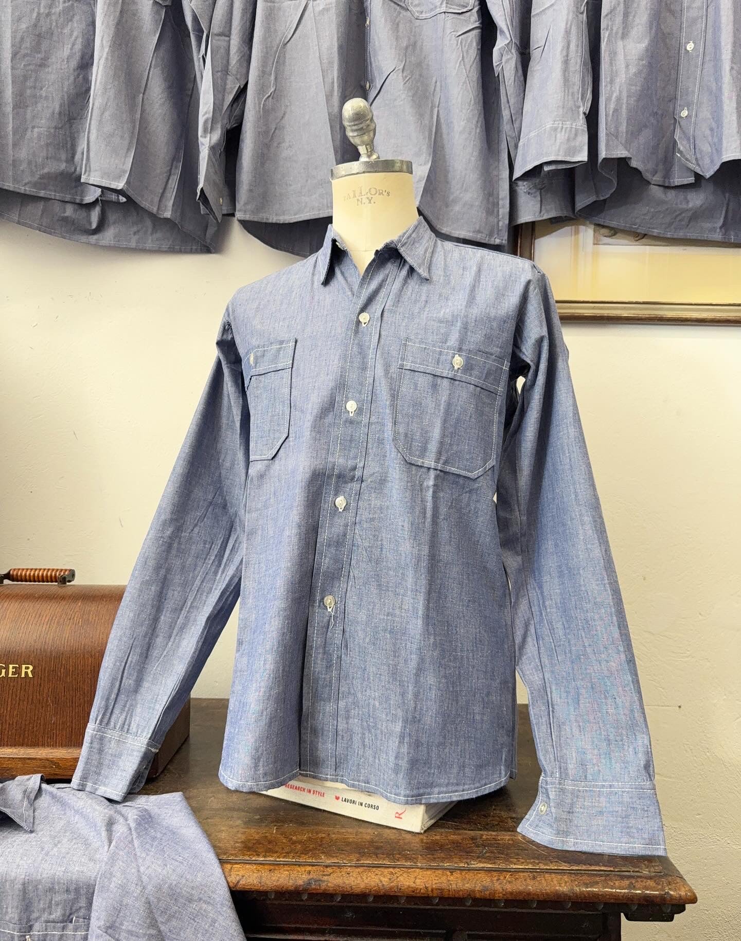German Navy Chambray Shirt