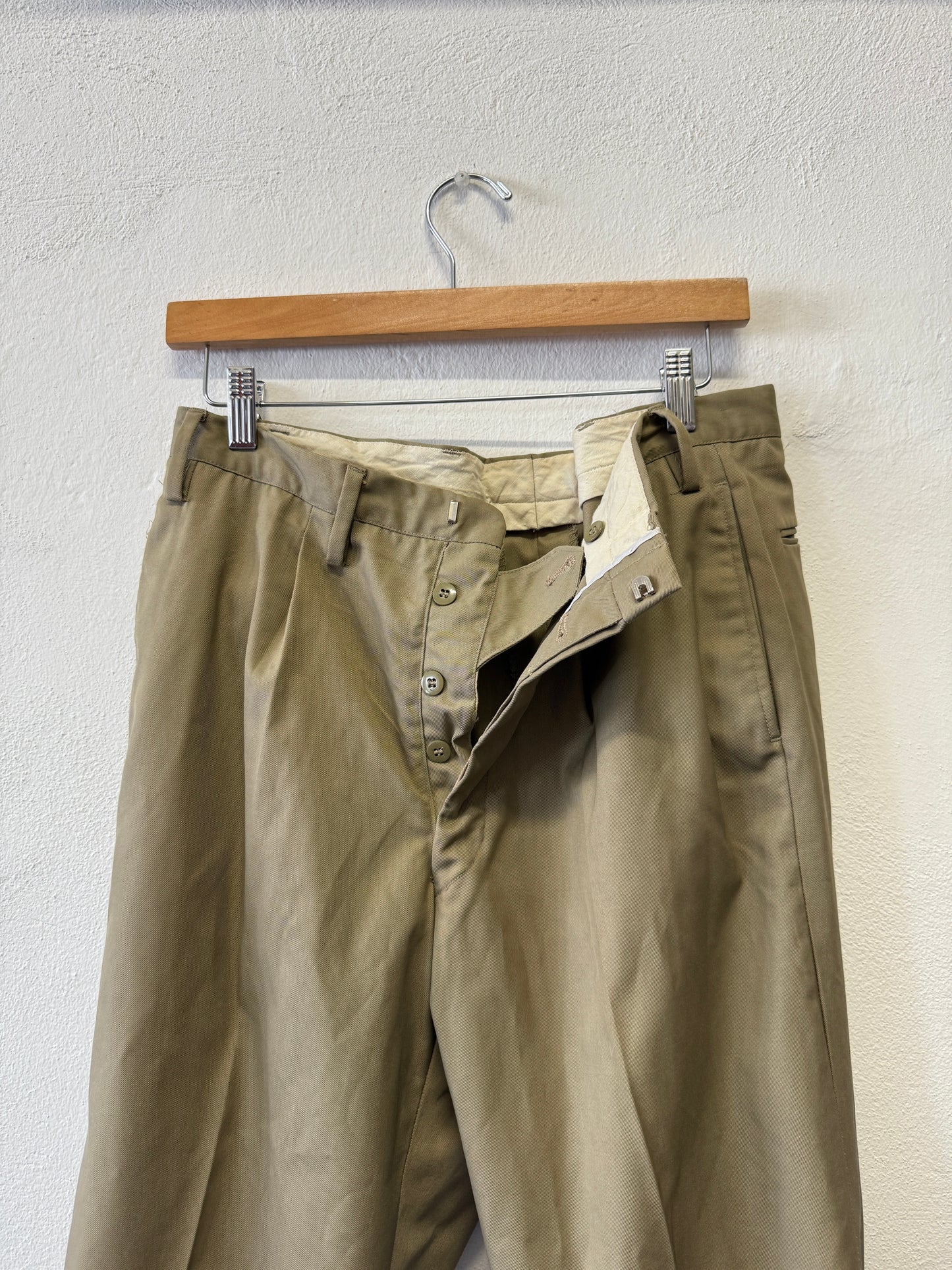 Vintage 70’s Italian Army Chino Pants “W33”