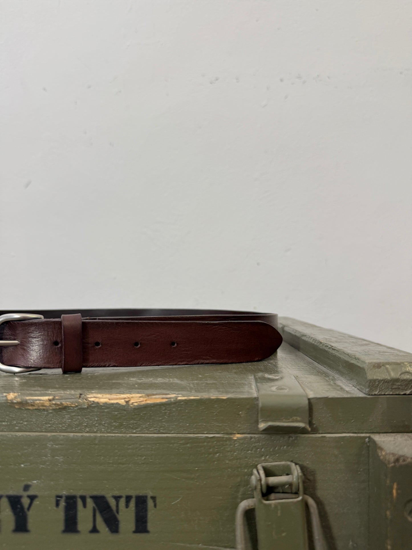 Federico Dark Brown Leather Belt