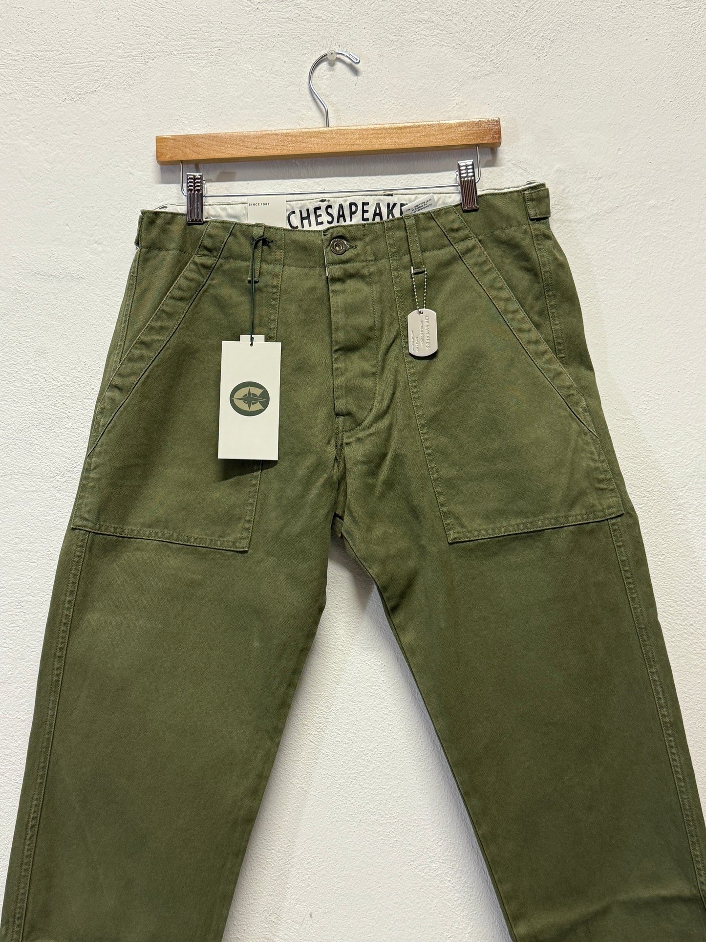 Fatigue Pant Canvas Degrasse Army Green - Chesapeake’s