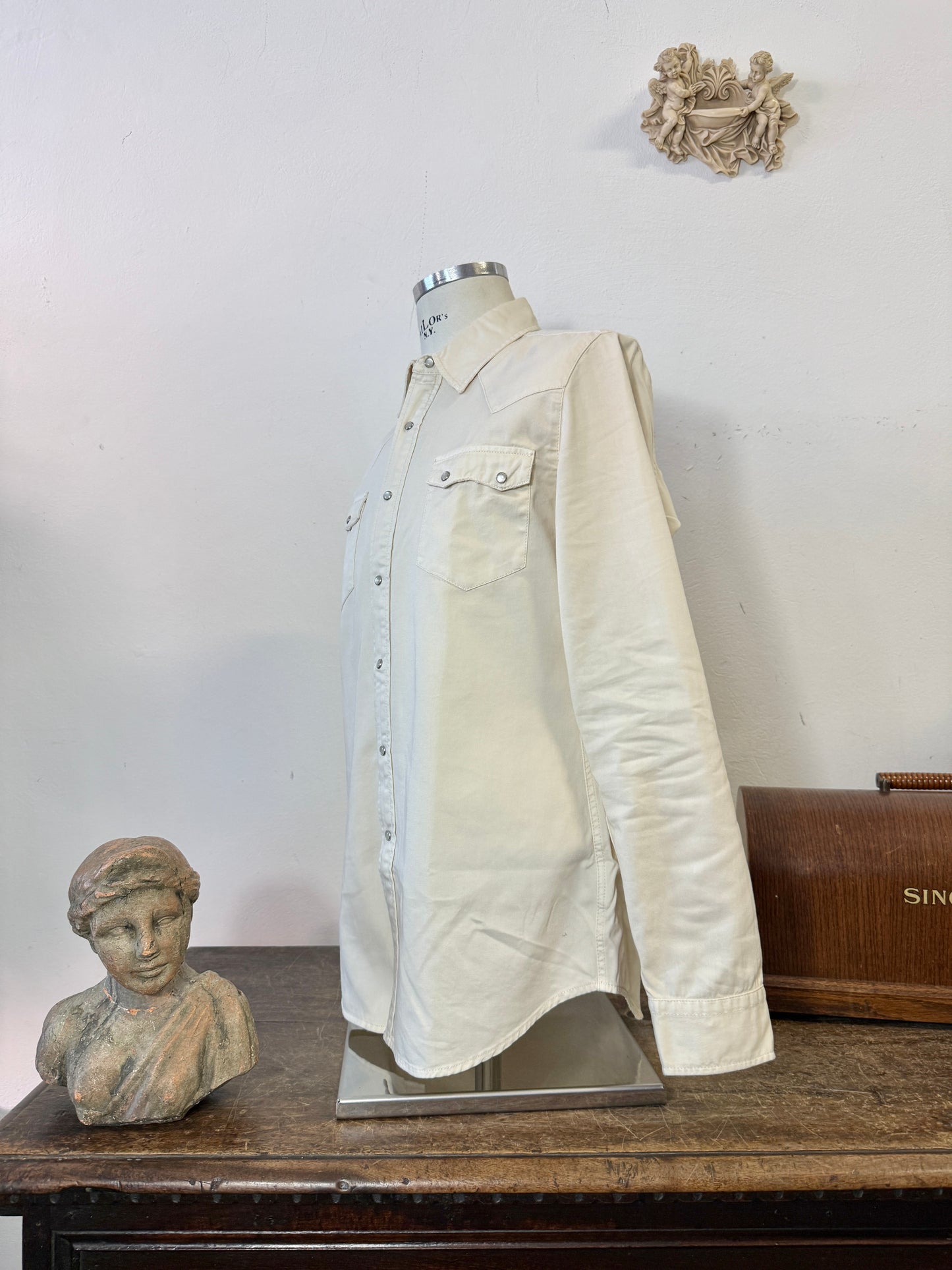 Western “Jeckerson” Denim Shirt - XS, S, M