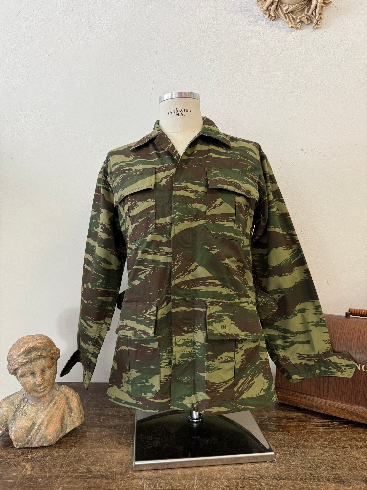 Deadstock Greek Army Lizard BDU Jacket Ripstop