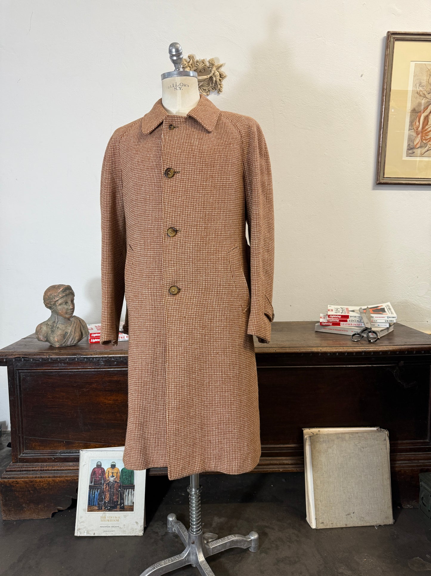 Vintage Harris Tweed Coat “L”