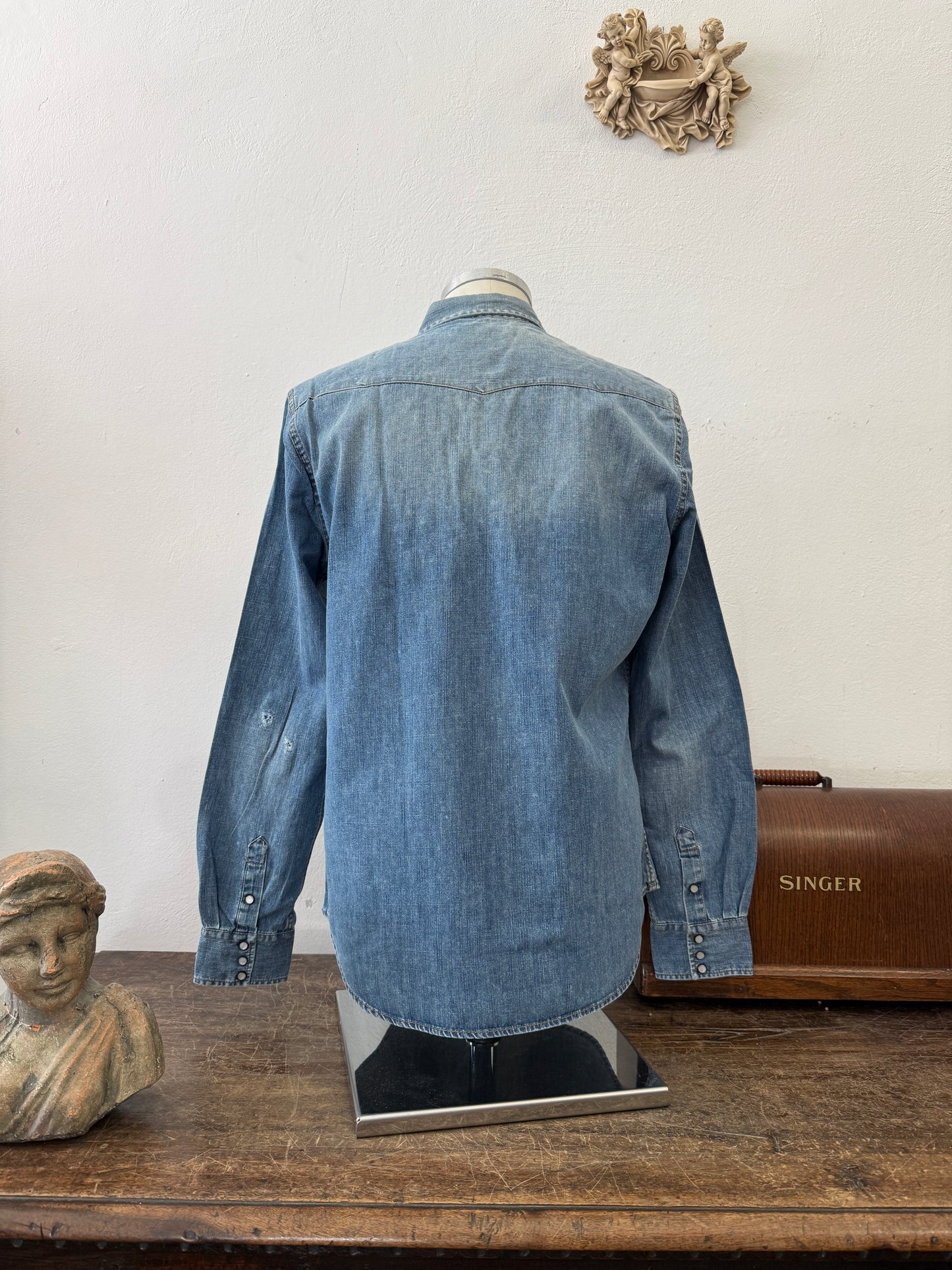 Western “Jeckerson” Denim Shirt - S, M, L