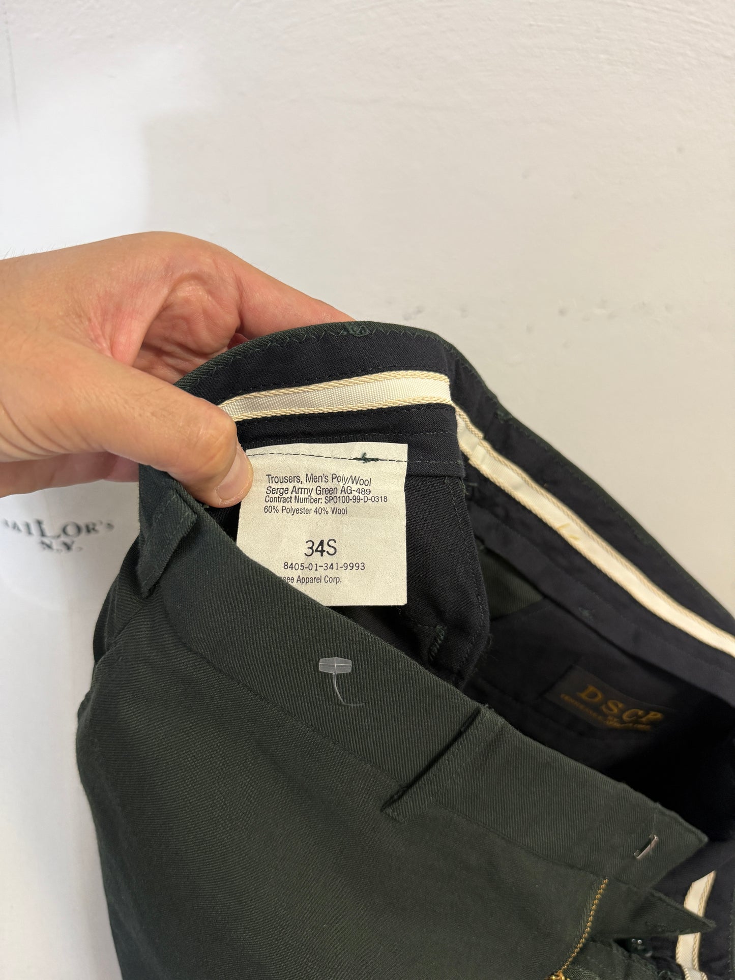 Vintage 90’s U.S. Army Service Uniform Trousers – AG-489 Green