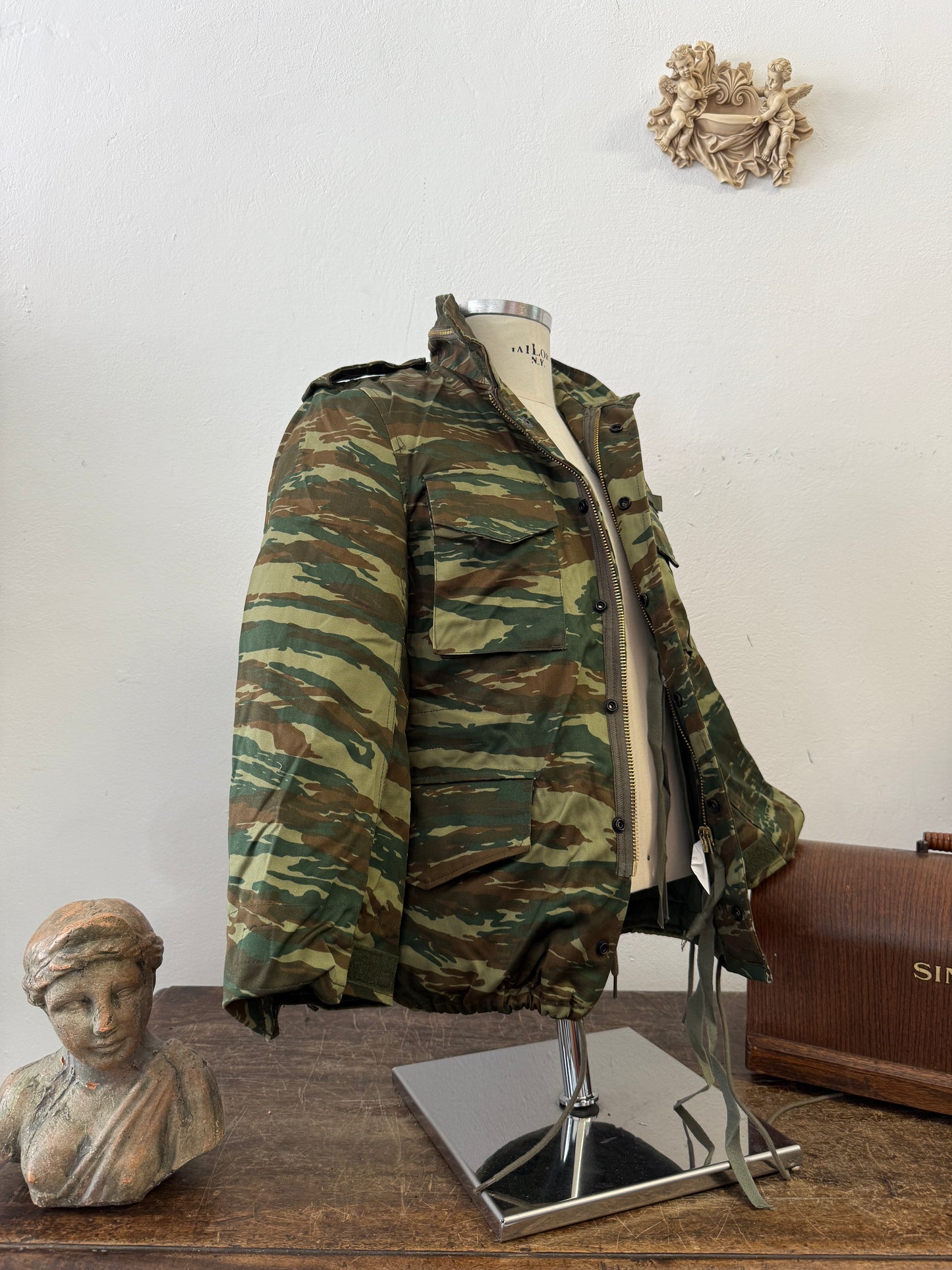 Vintage Greek Army Field Jacket M65 With Liner “S”